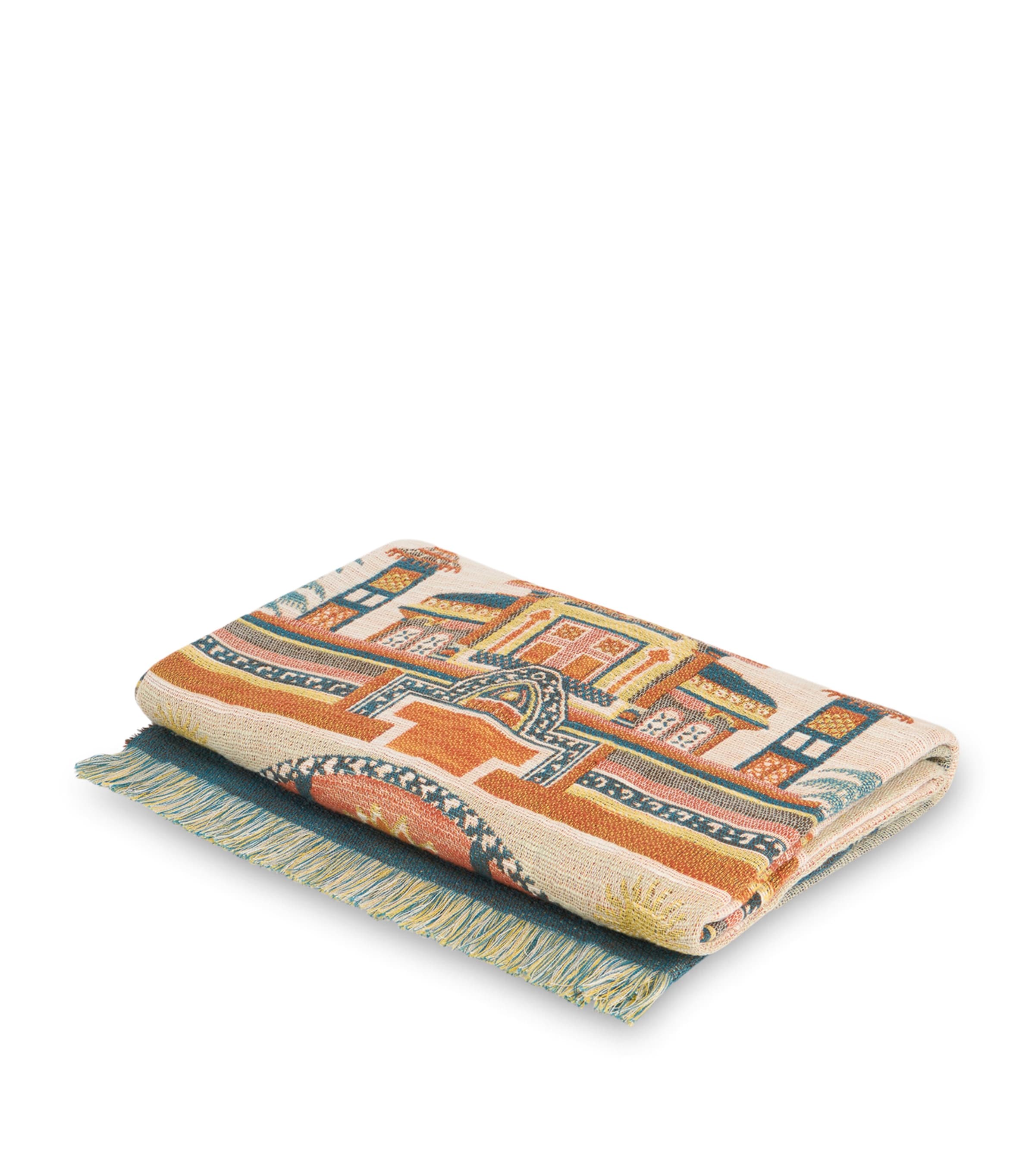 Etro Cotton Mandala Shanti Throw (140cm x 180cm) Green Image 2