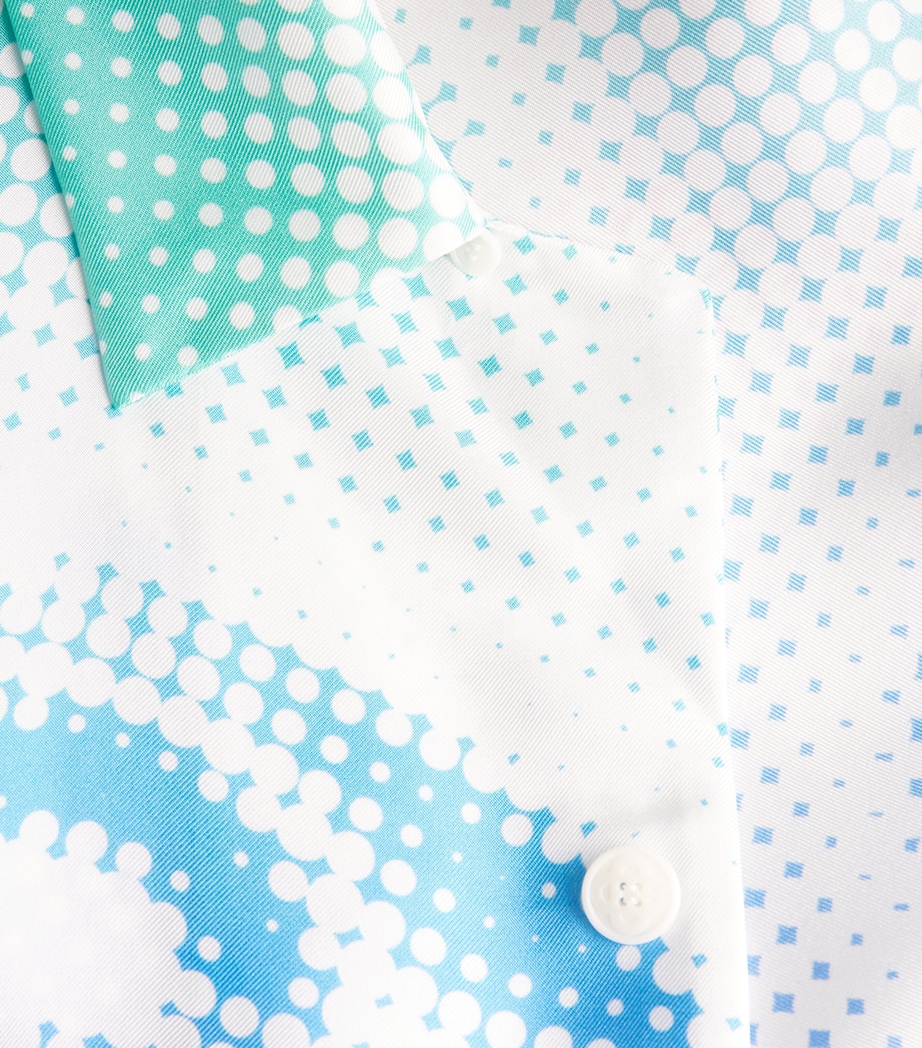 Silk Short-Sleeve Halftone Logo Shirt HALFTONE LOGO Image 5