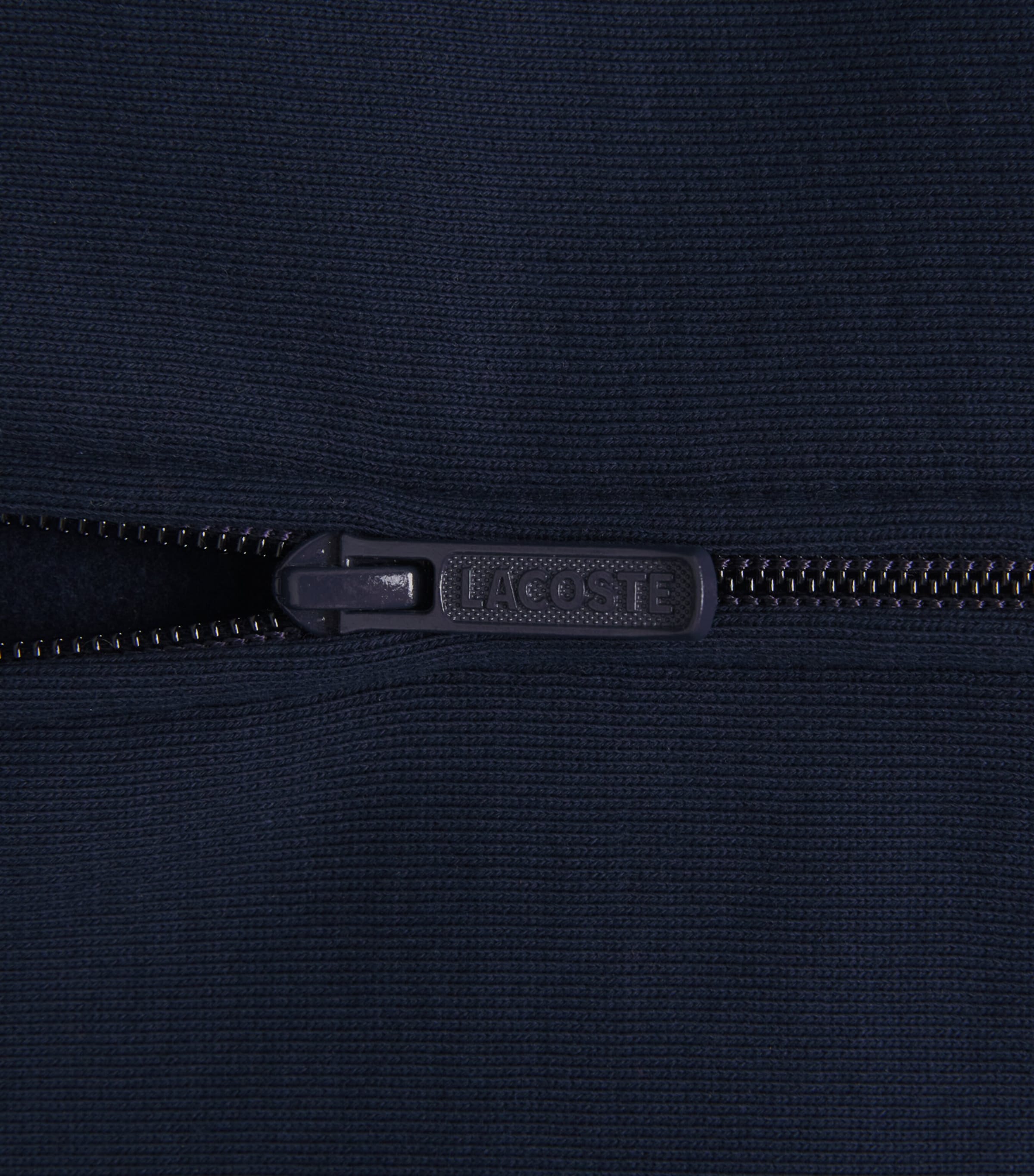 Lacoste Mens Fleece Zip-Up Sweatshirt Navy Blue Image 6