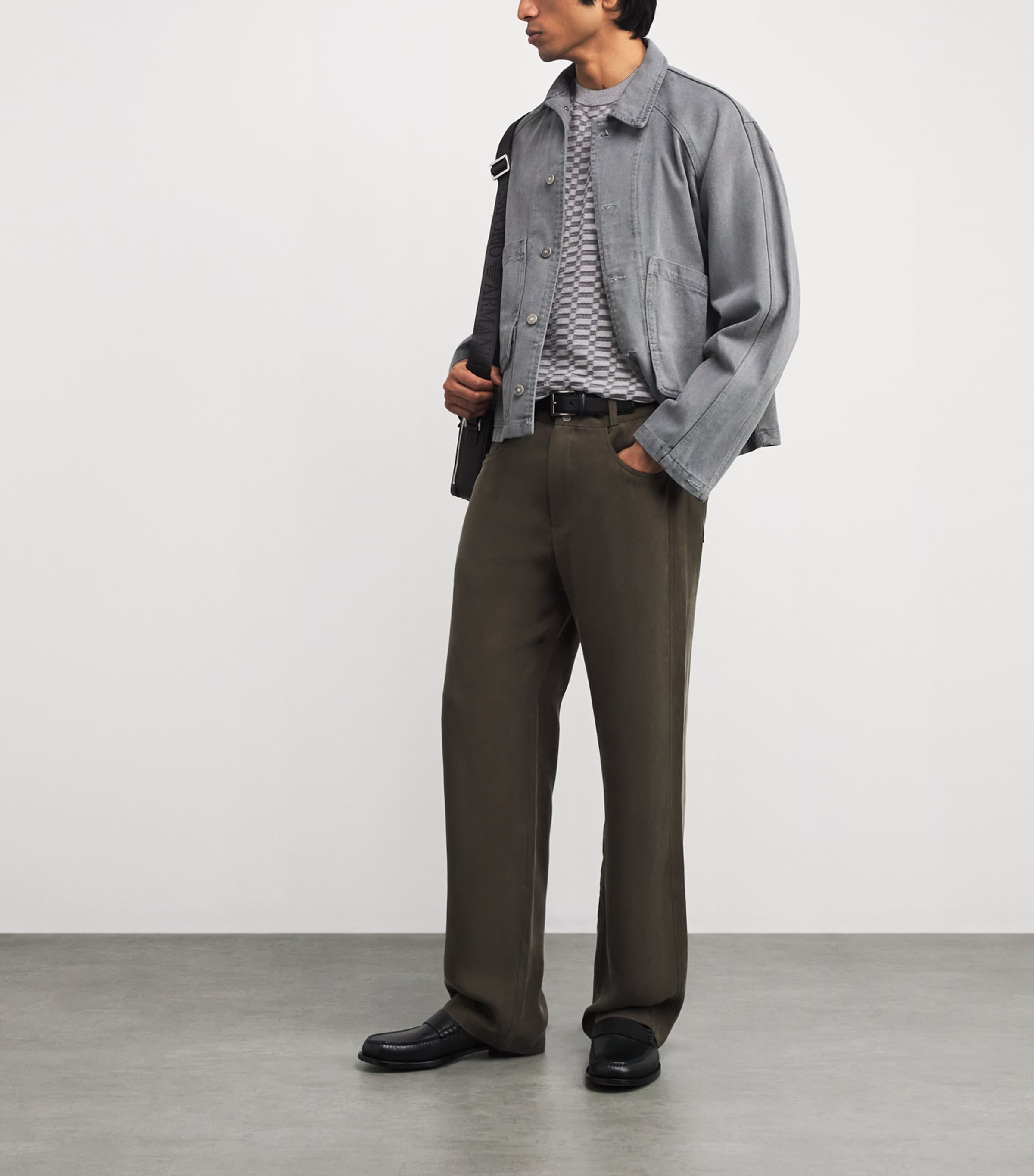 Virgin Wool Op-Art Sweater F8047 Image 2