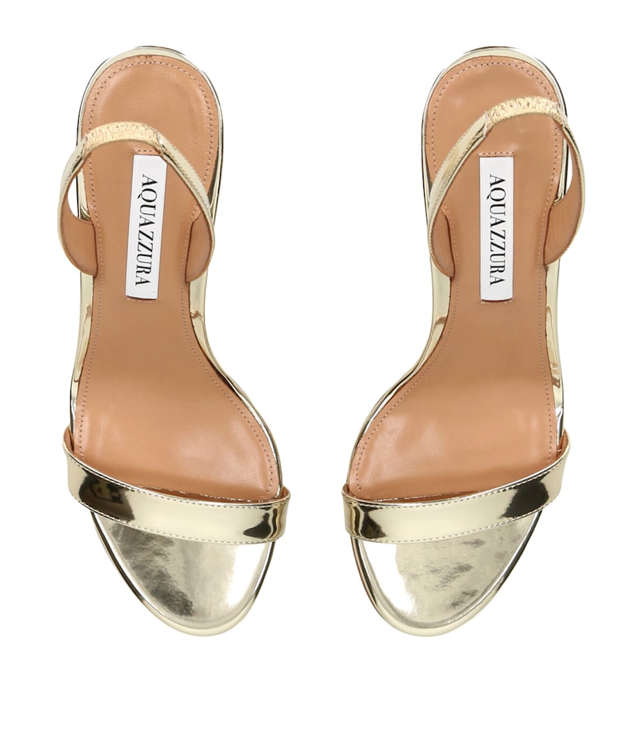 Leather So Nude Heeled Sandals 85 GOLD Image 4