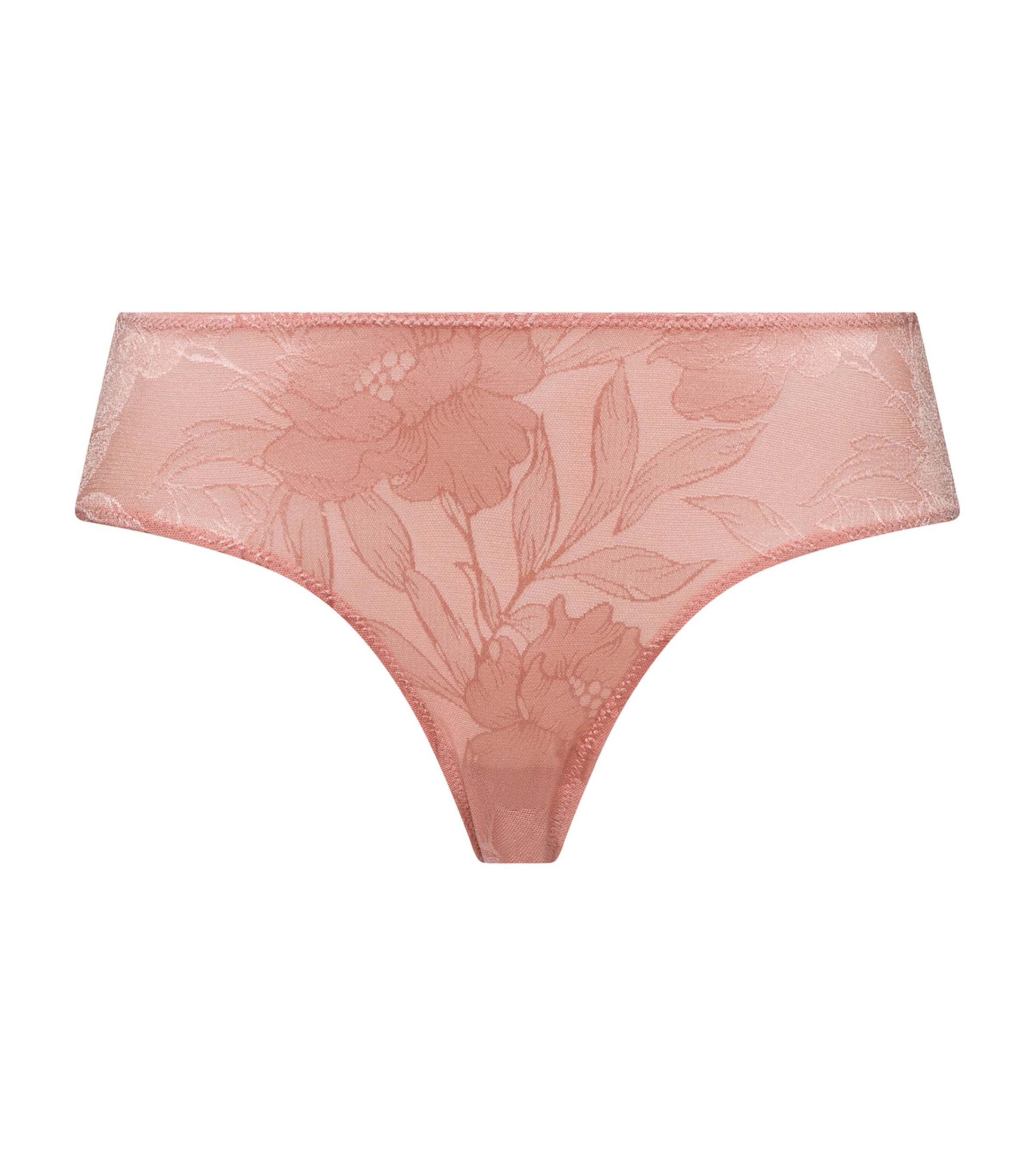 Hanro Floral Jacquard Tina Midi Briefs In Pink