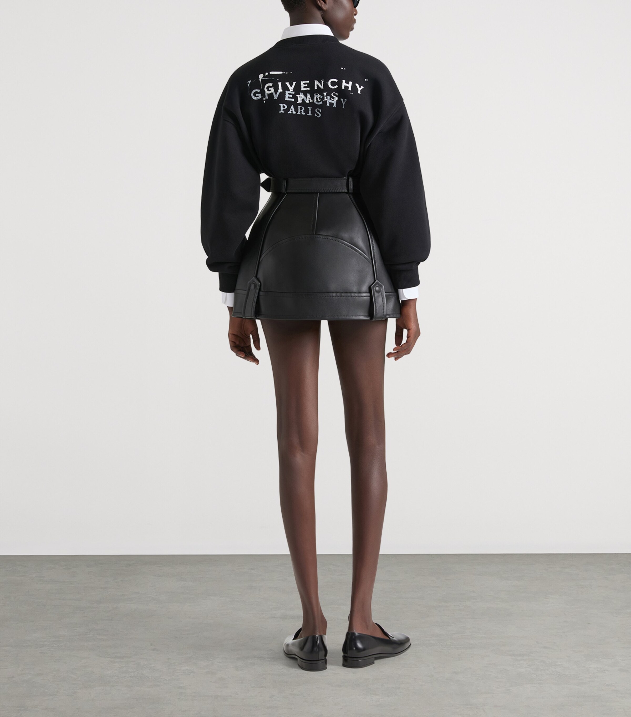 Logo Stamp Sweatshirt BLACK Image 3