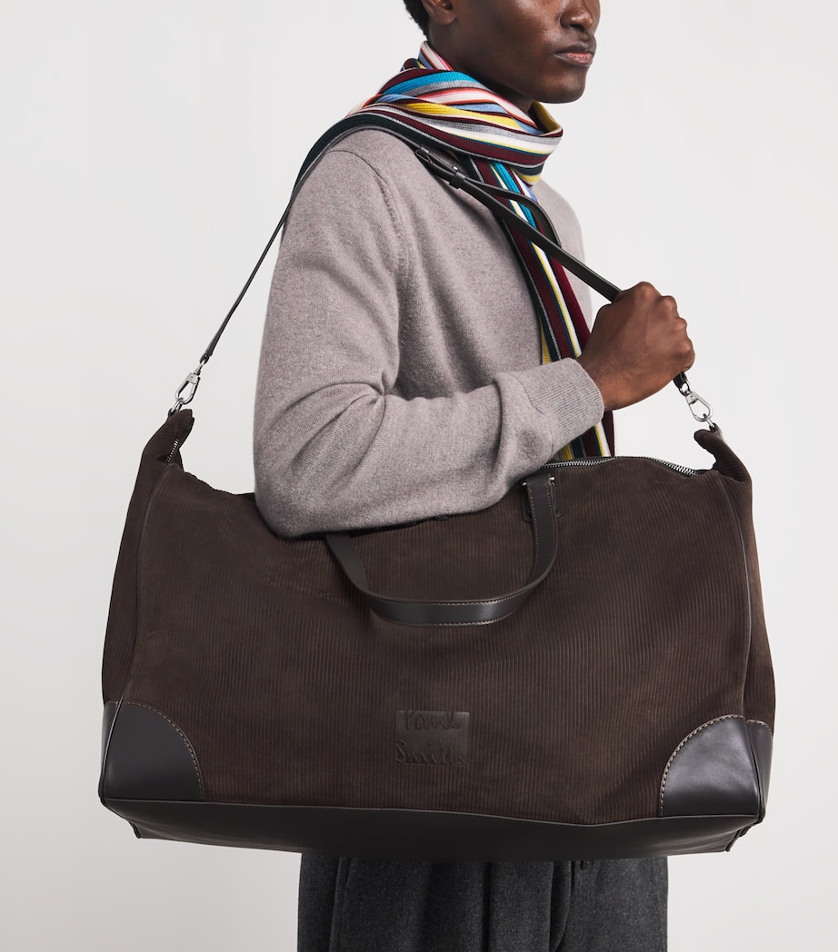 Suede Duffle Bag 69_DARK BROWN Image 5