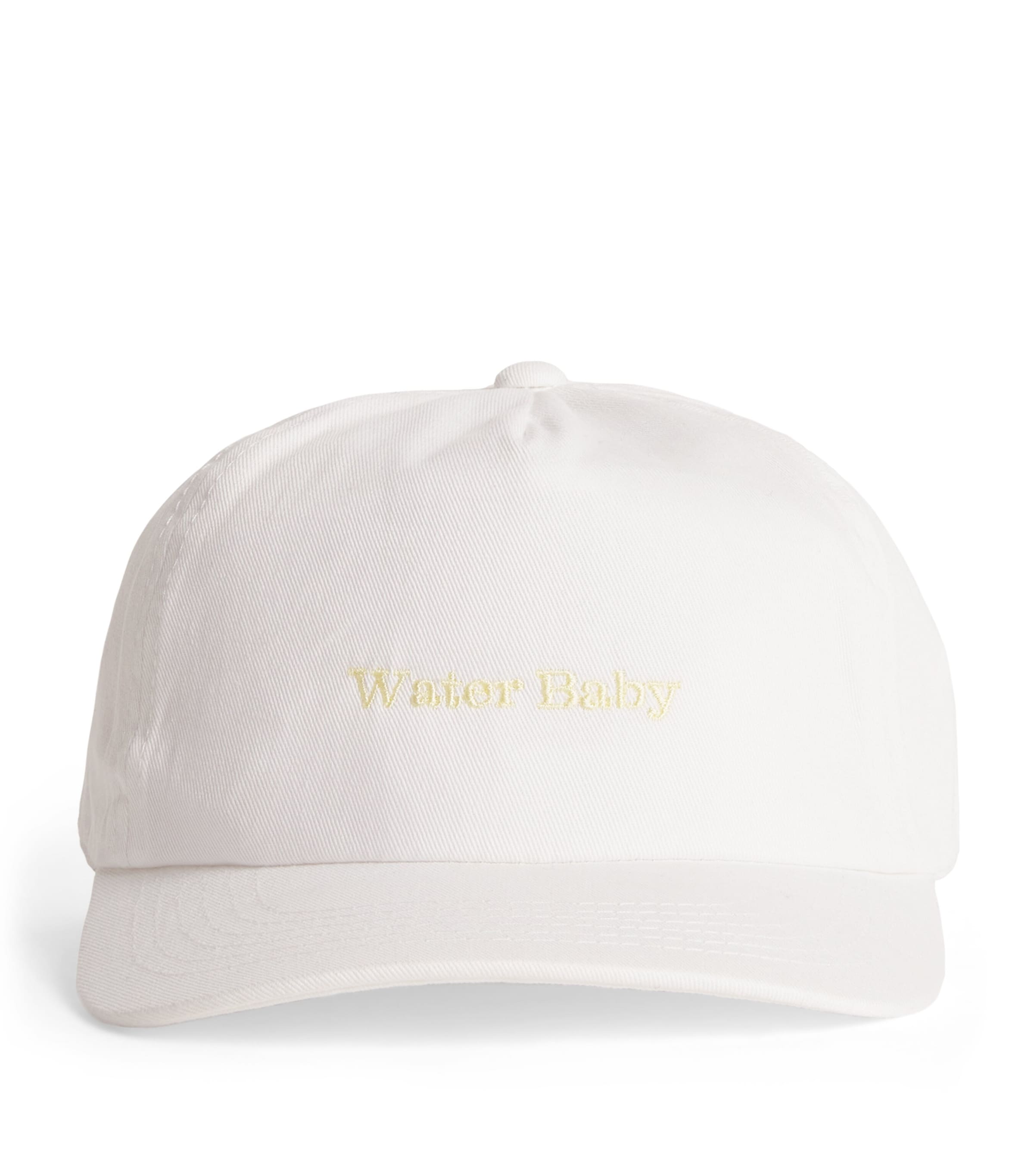 Bonita Embroidered Water Baby Baseball Cap In White