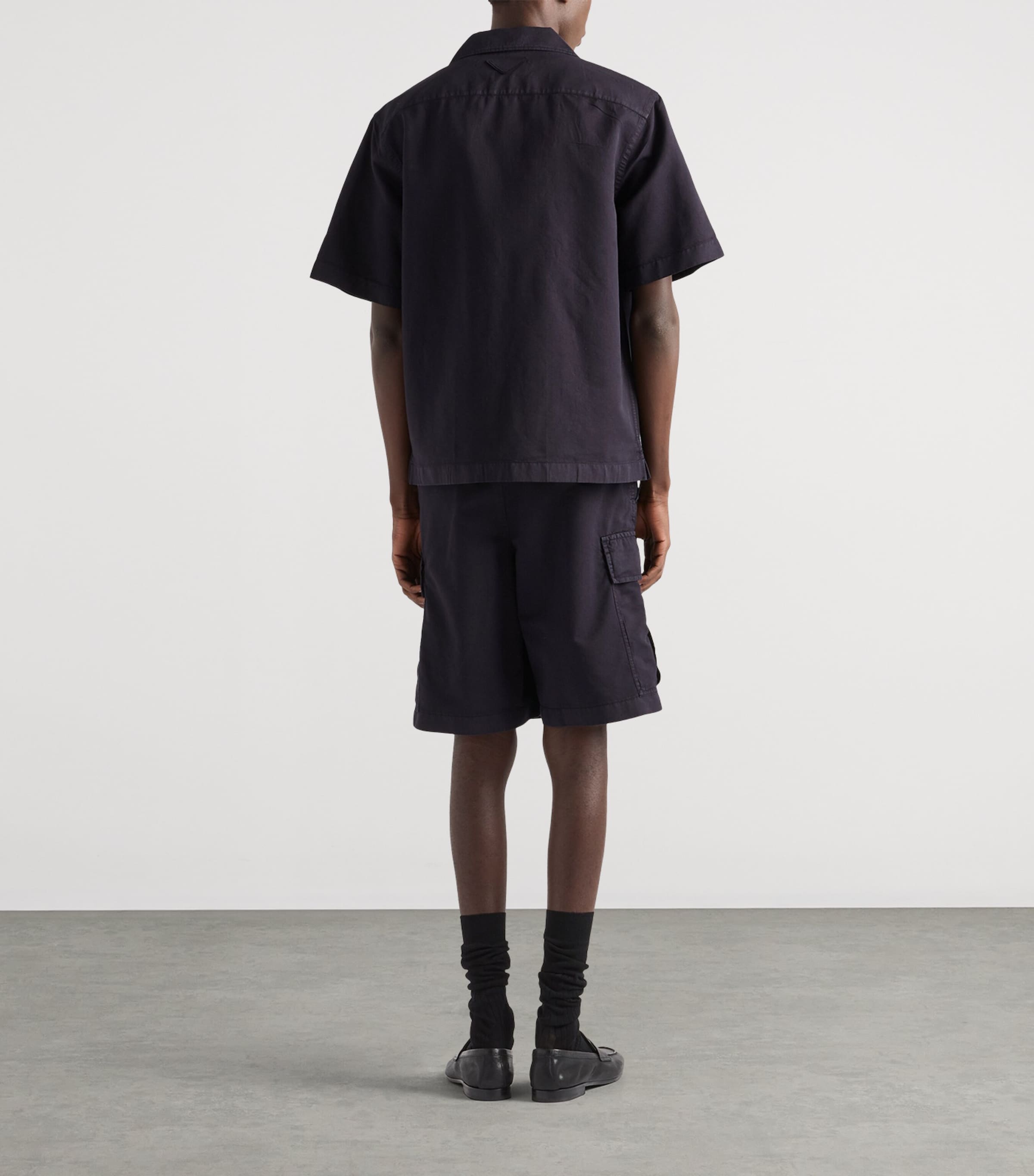 Prada Mens Cotton-Silk Bermuda Shorts Image 3