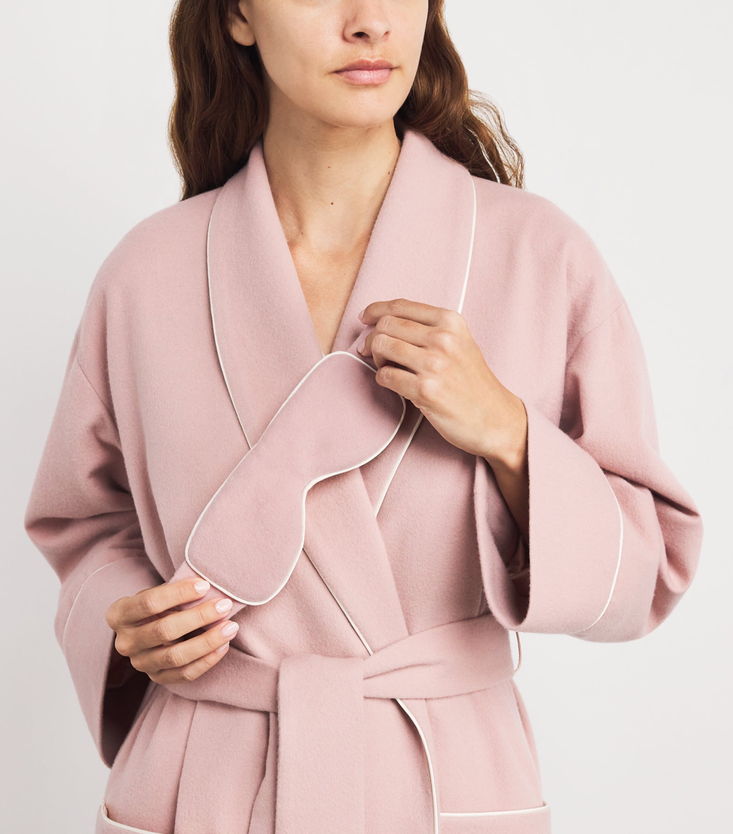 Cashmere-Silk Eye Mask DUSTY PINK Image 2