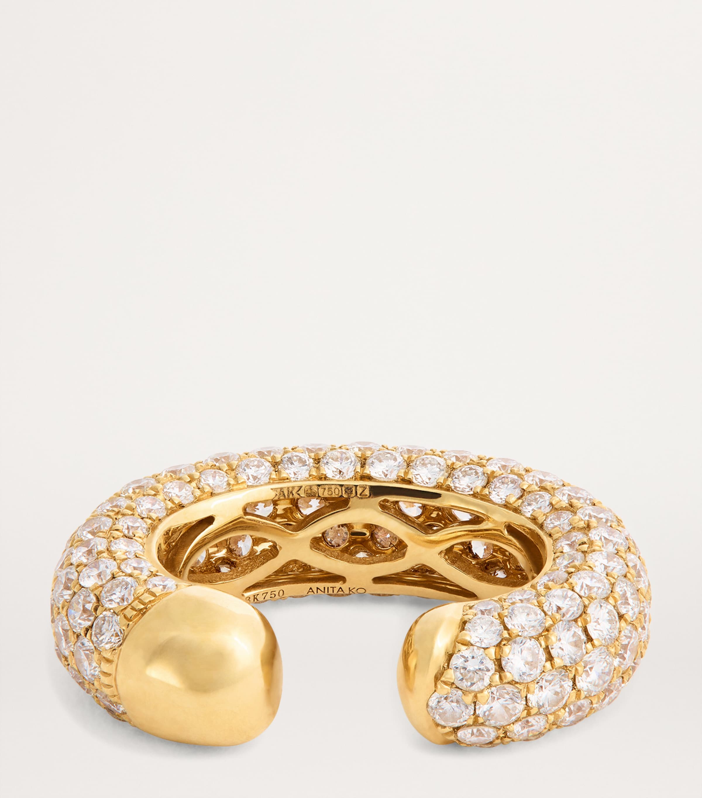 Anita Ko Yellow Gold and Diamond Cosmo Single Ear Cuff Yellow Gold Image 3