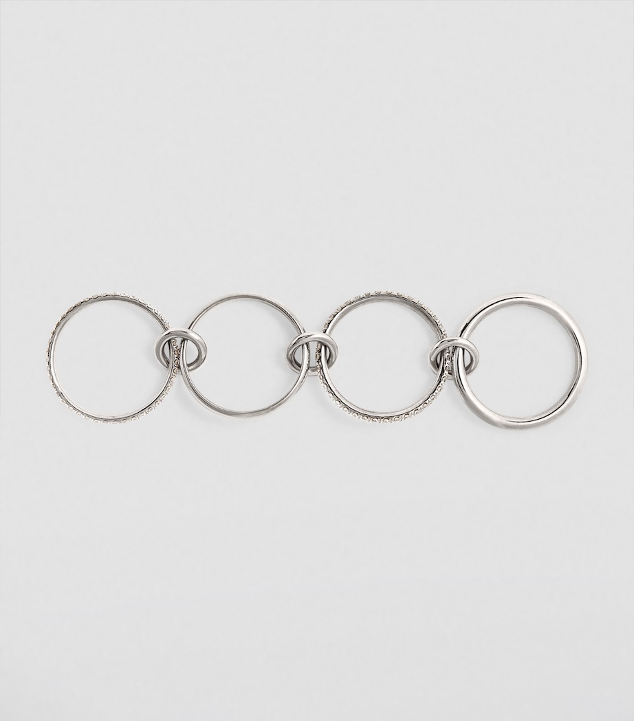 White Gold and Diamond Polaris Ring WHITE GOLD Image 2