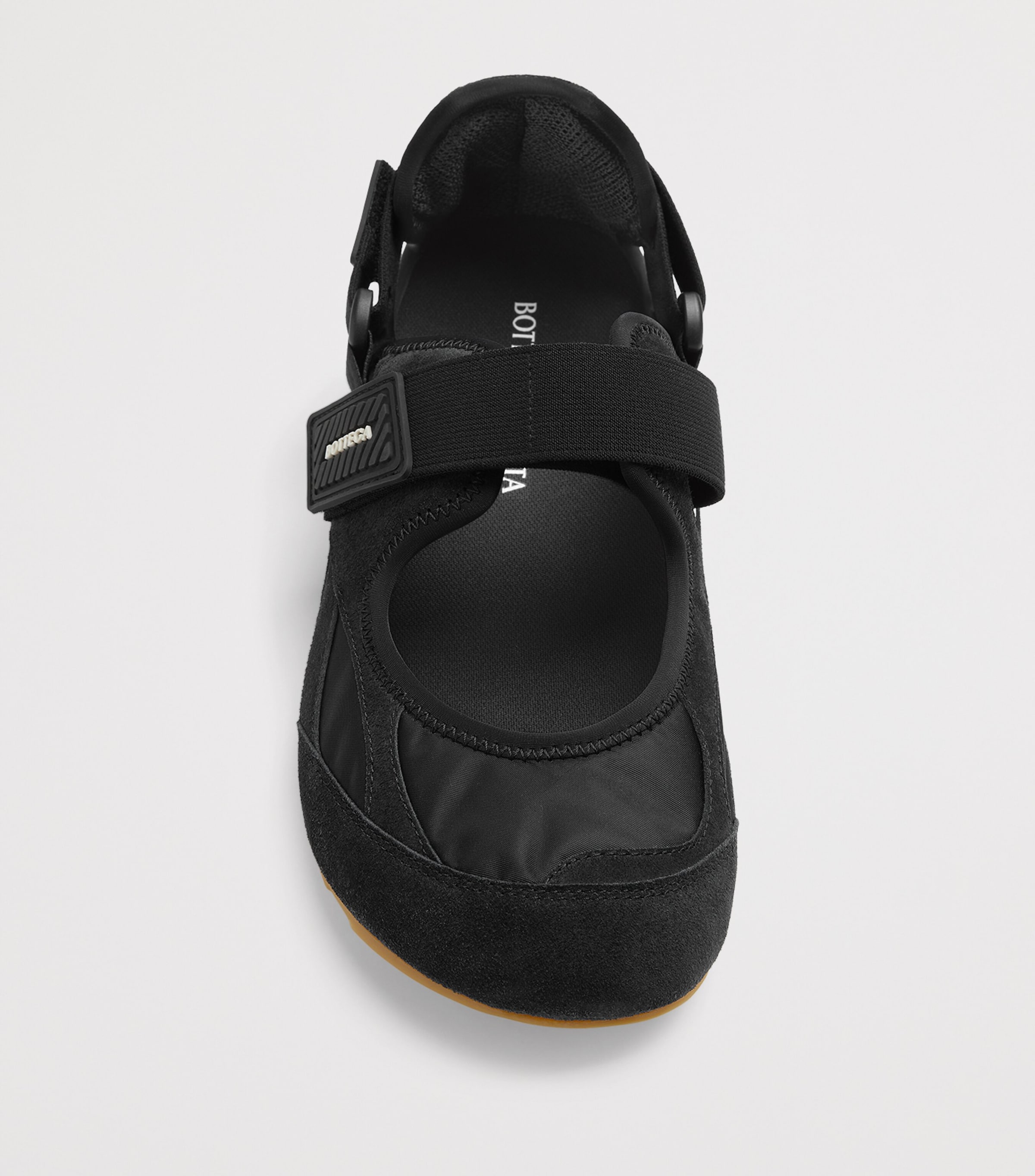 Fabric and Suede Mary Jane Sneakers 1000 Image 4