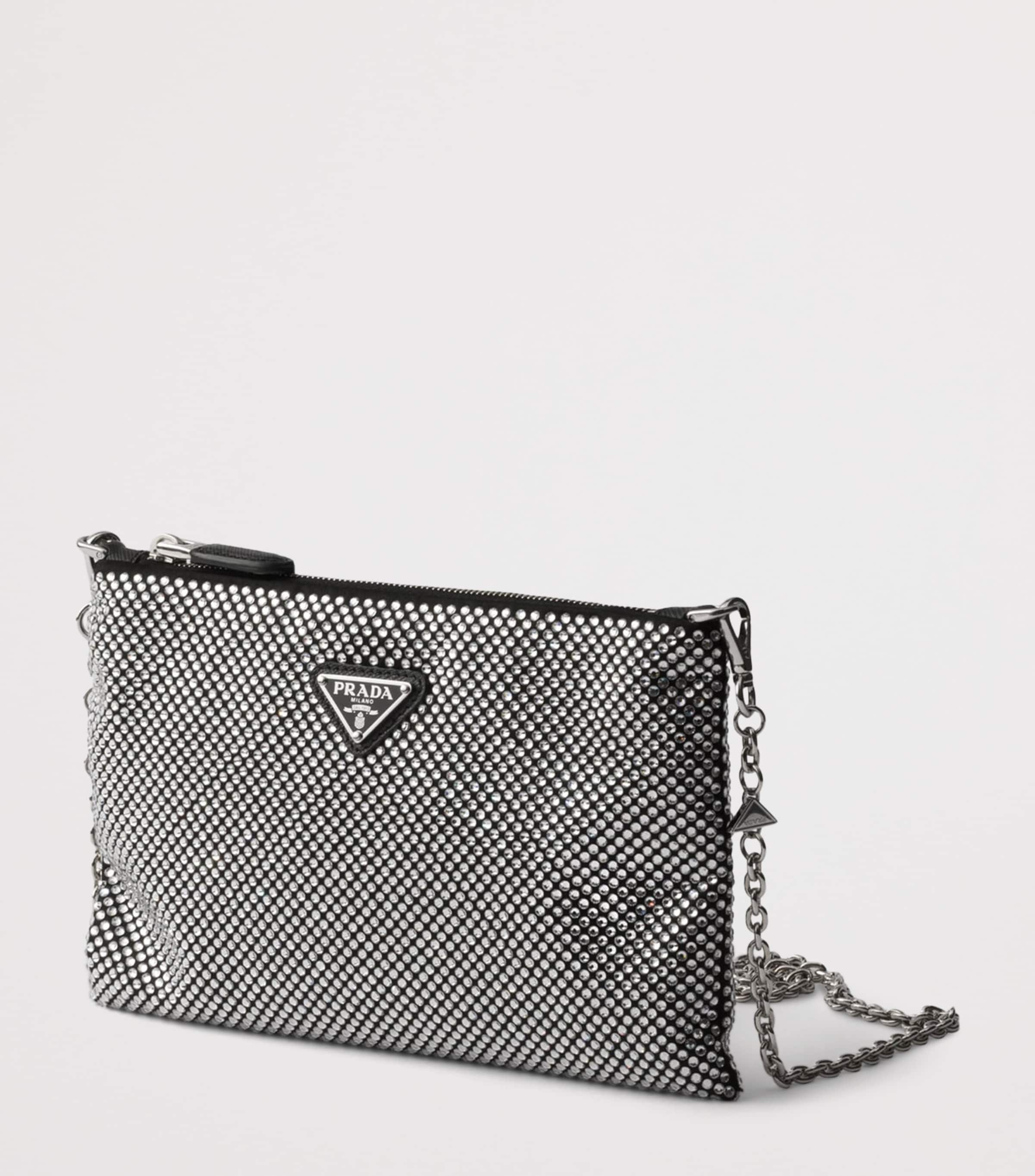 Mini Crystal-Embellished Pouch F0T7O Image 2