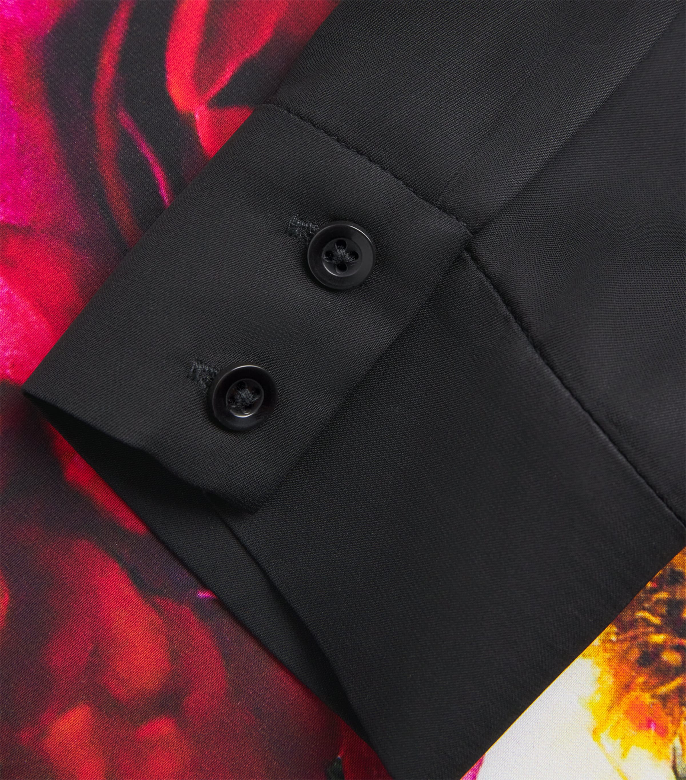 Floral Chassidy Shirt Dress E034 EMPRS BLM BLACK Image 5