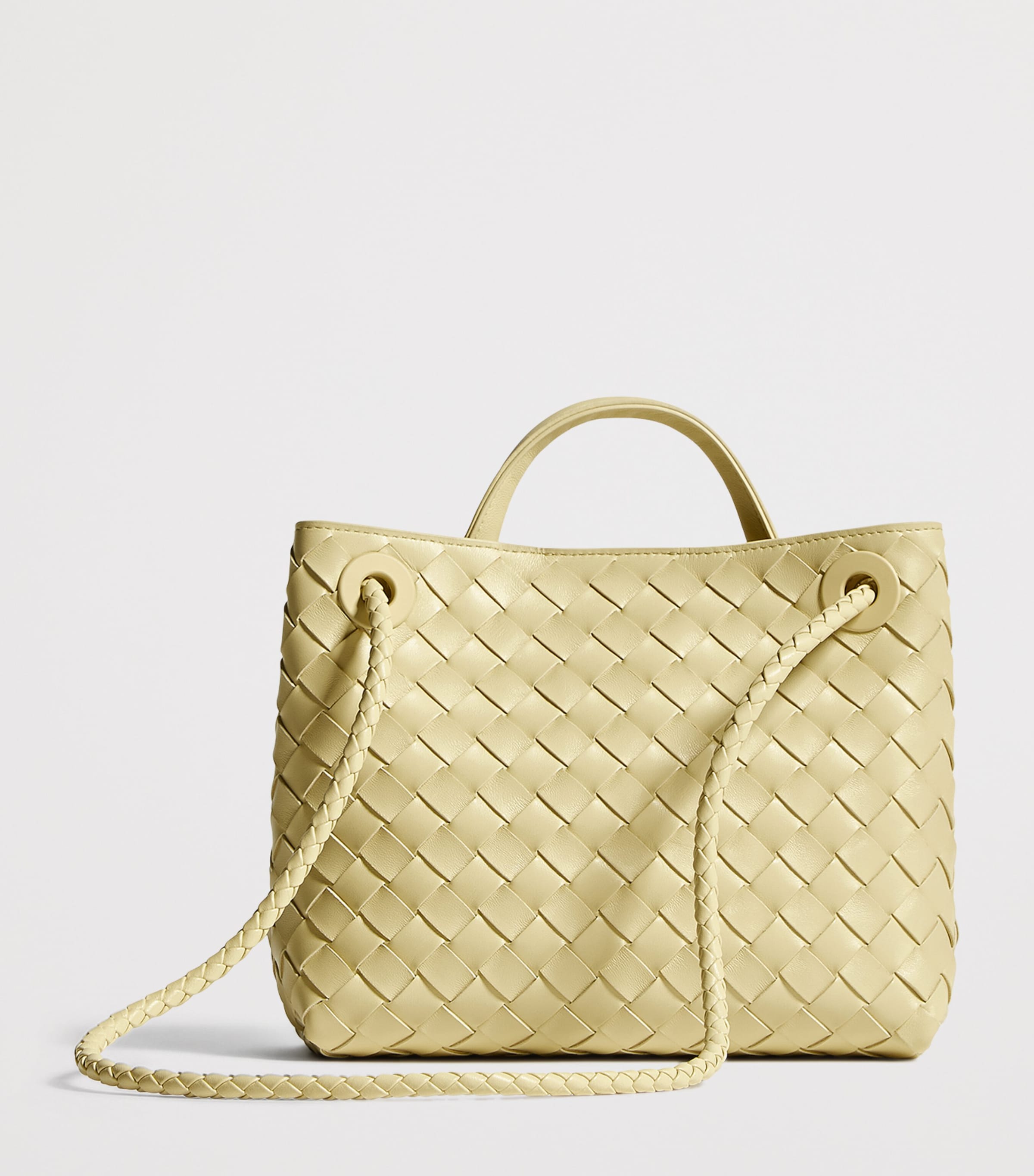 Bottega Veneta Small Leather Andiamo Top-Handle Bag Image 5