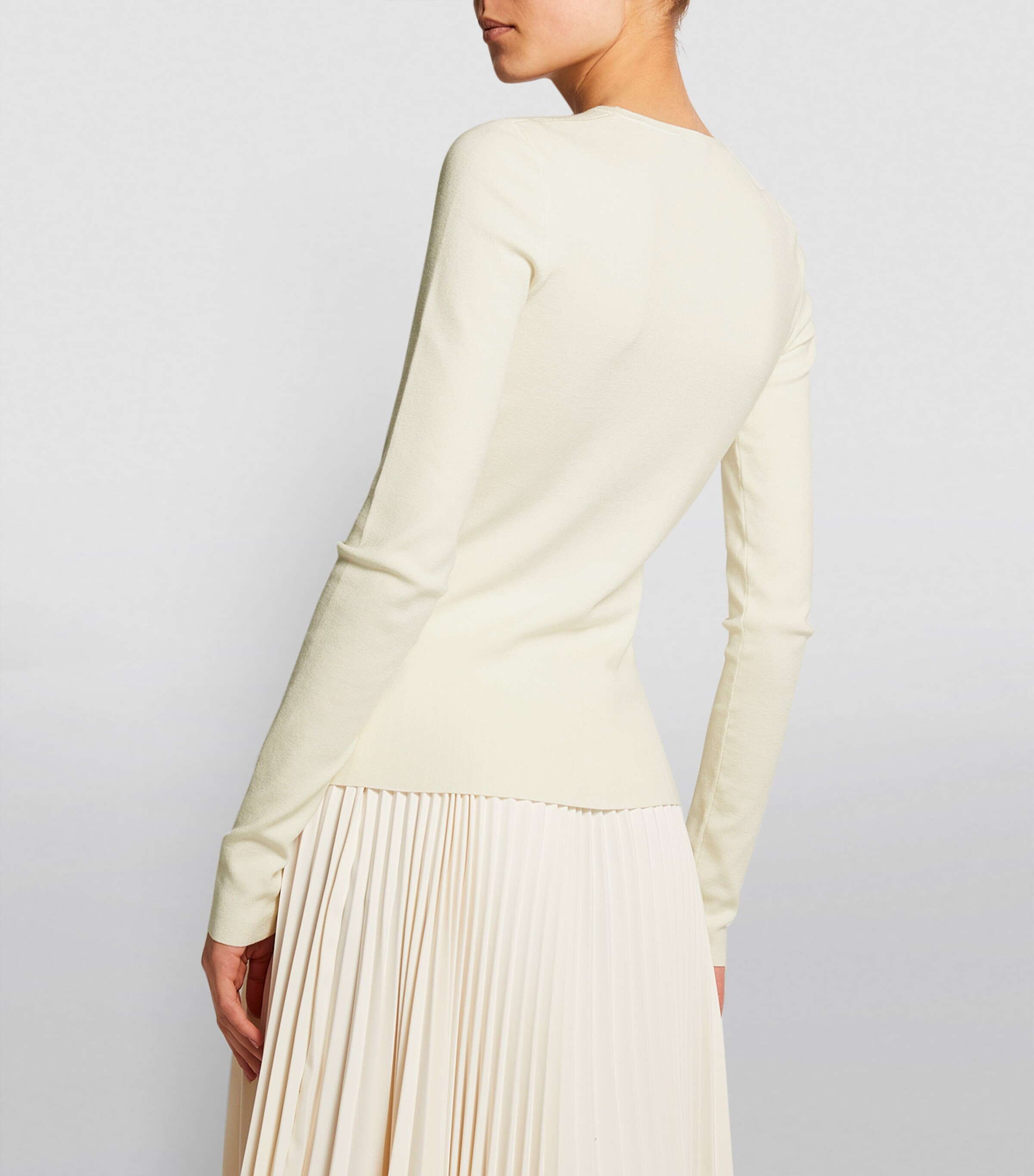 Silk Stretch Jumper IVORY Image 4