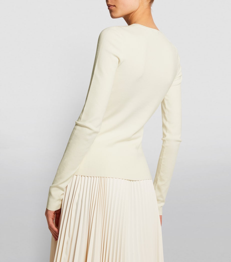 Silk Stretch Jumper IVORY Image 4