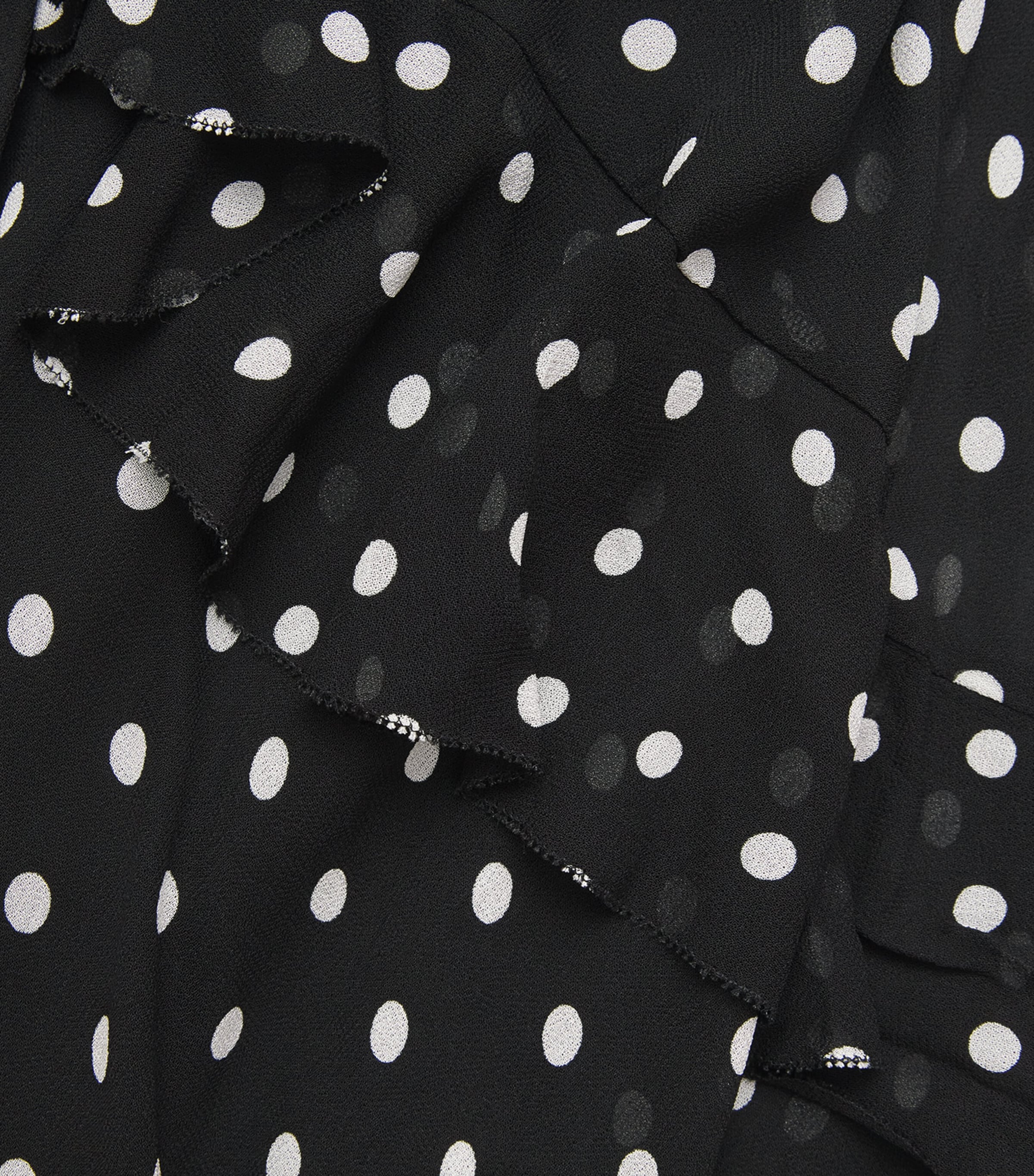 Self-Portrait Womens Polka-Dot Maxi Dress Black Image 6