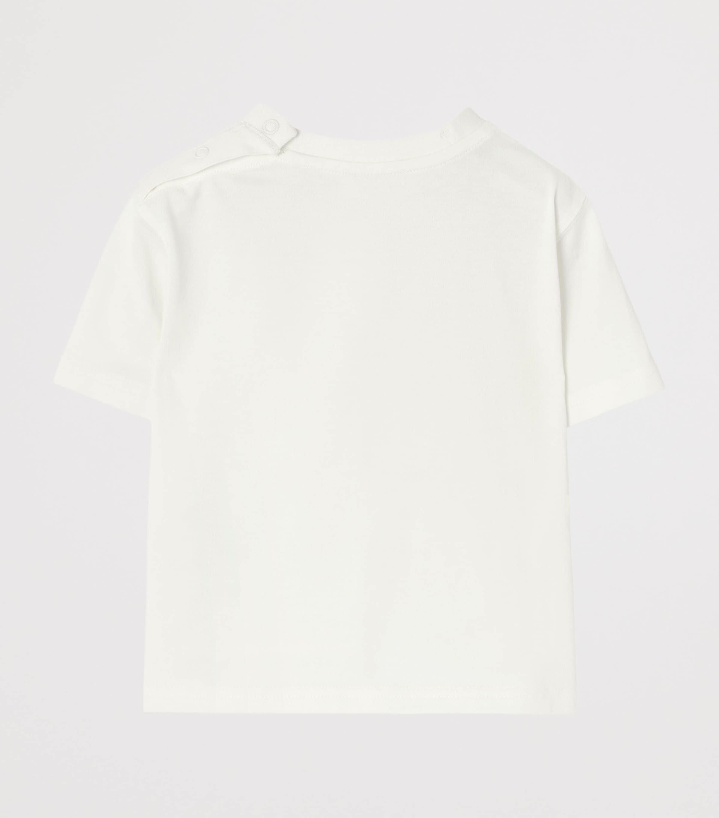 Burberry Kids Cotton Thomas Bear T-Shirt (6 Months - 3 Years) Chalk White Image 2