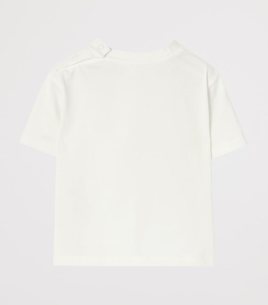Burberry Kids Cotton Thomas Bear T-Shirt (6 Months - 3 Years) Chalk White Image 2