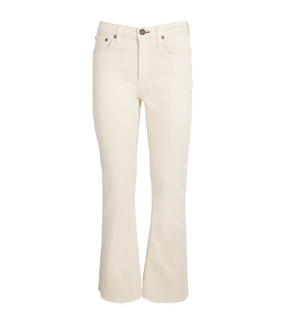 Peyton Mid-Rise Bootcut Jeans ECRU Image 1