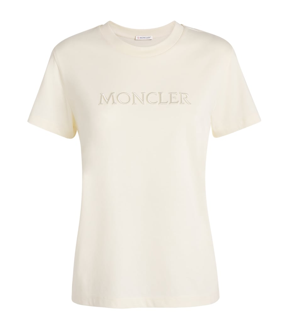 Moncler Womens Cotton Logo T-Shirt Image 1