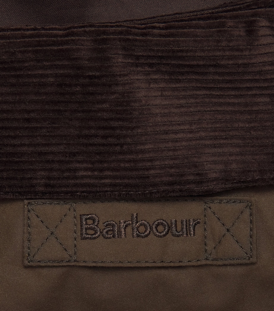 Barbour Mens Waxed Cotton Transport Jacket Brown Image 7
