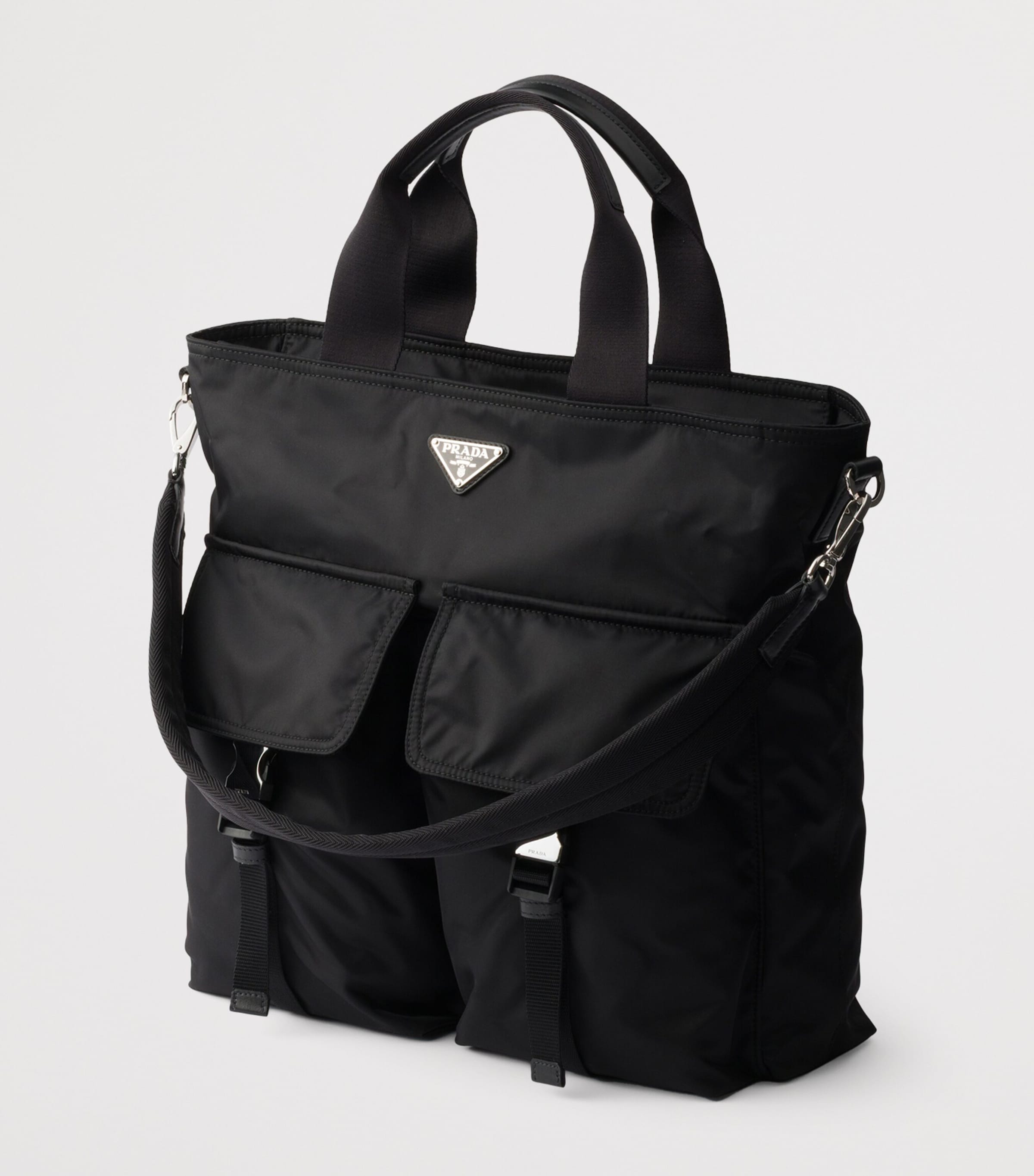 Prada Re-Nylon Explore Tote Bag Black Image 3