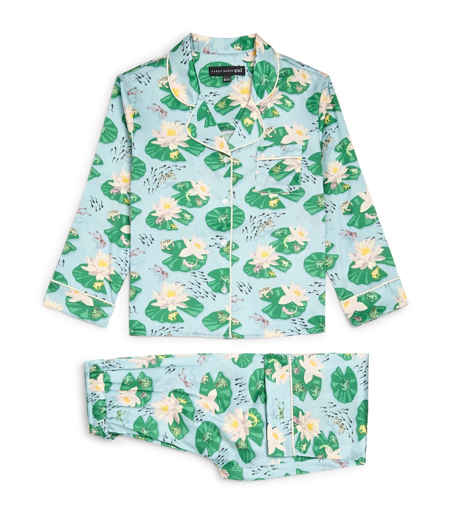 KAREN MABON KIDS Pond Life Pyjama Set Blue Image 1