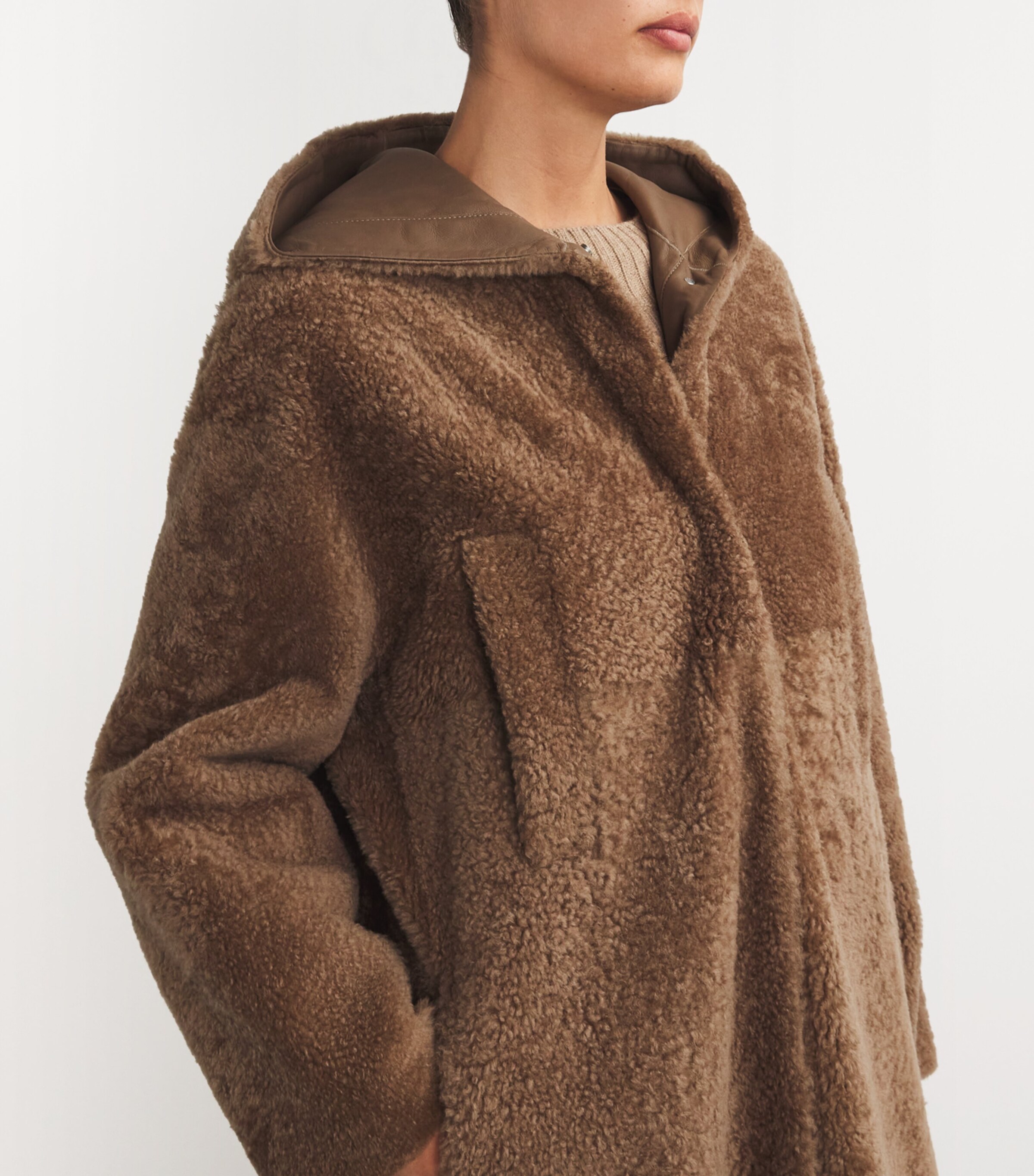 Hood State Lux Shearling Parka Max Mara Shearling Hooded Coat