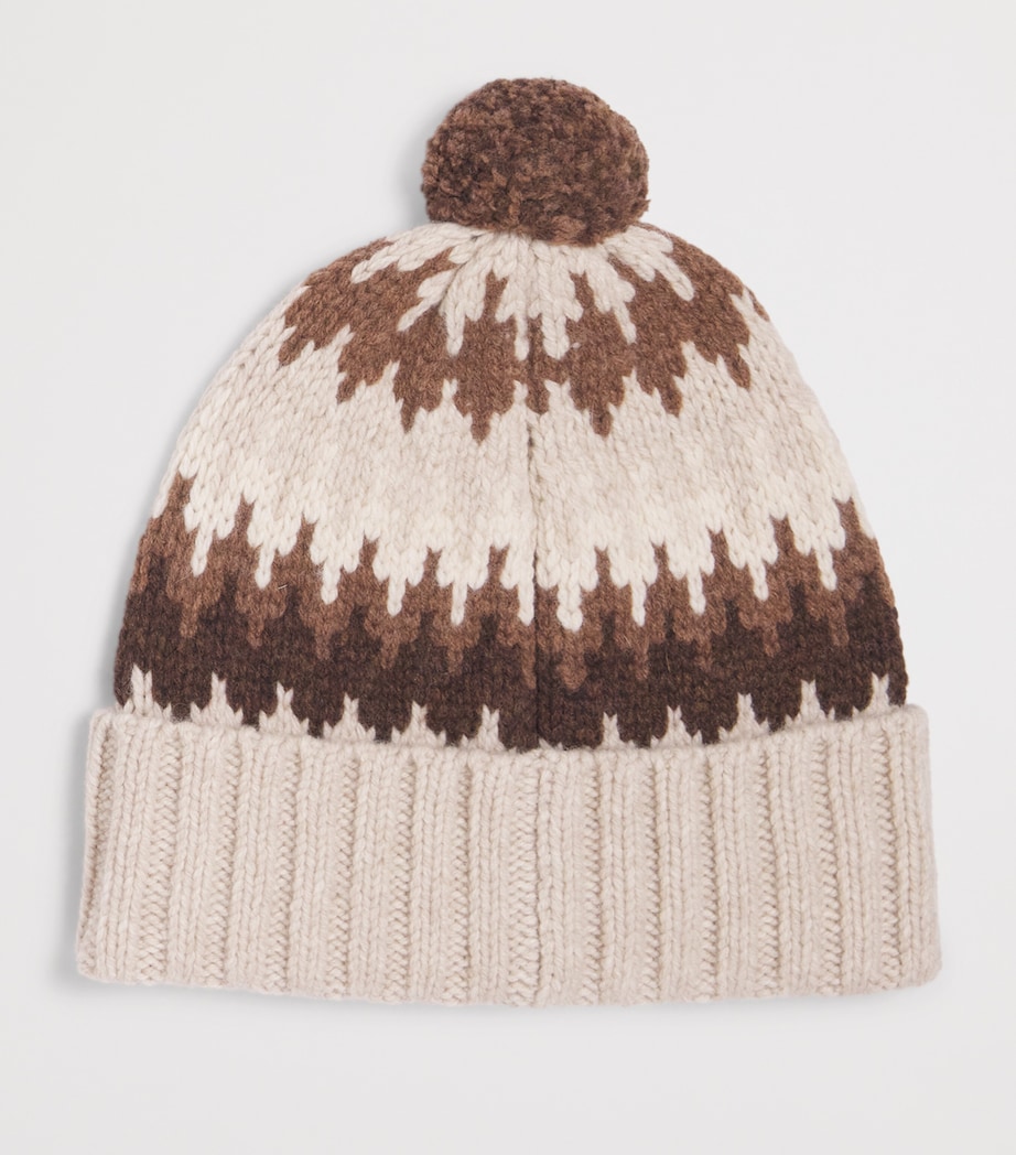 Wool-Blend Pom-Pom Colorado Beanie CREAM Image 2