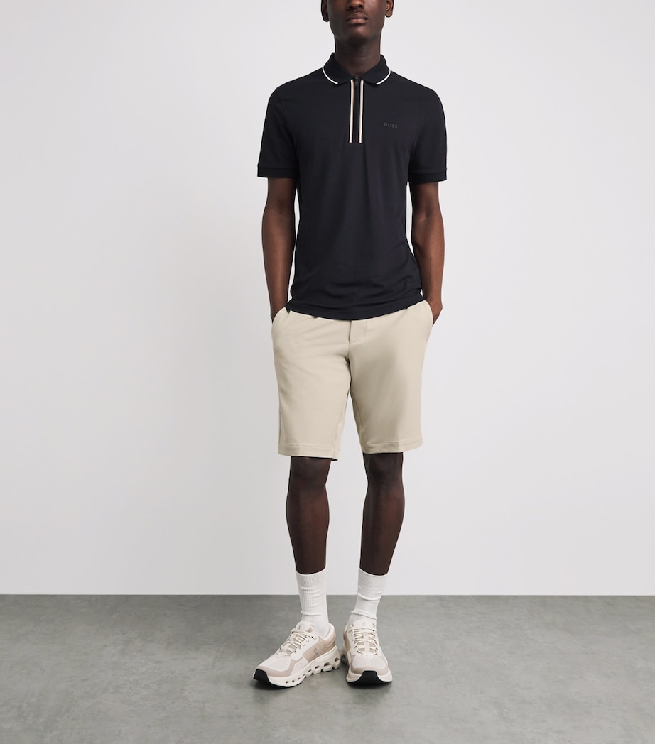 BOSS Mens Slim-Fit Shorts Light Beige Image 2