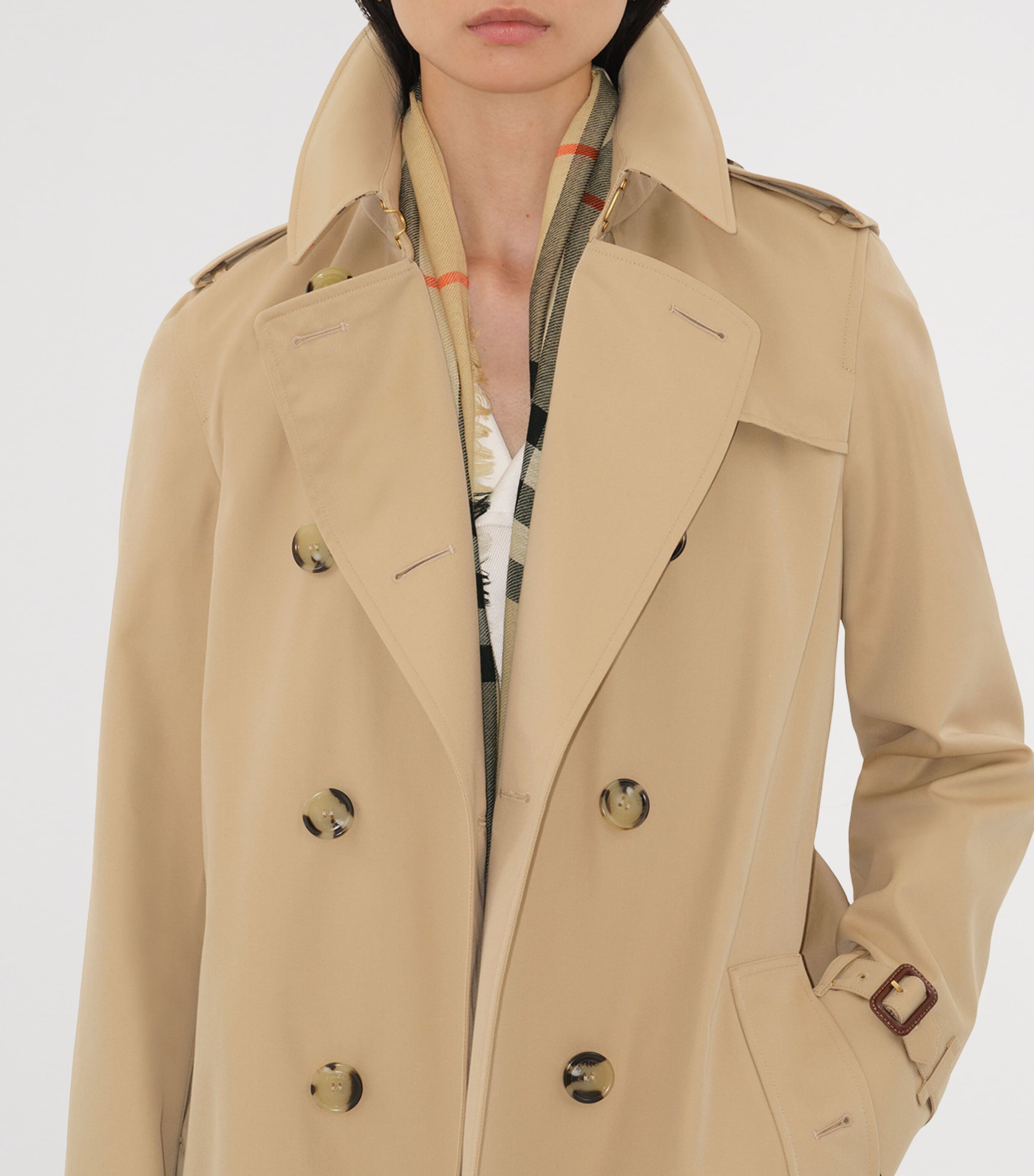 Gabardine Long Kensington Heritage Trench Coat HONEY Image 5