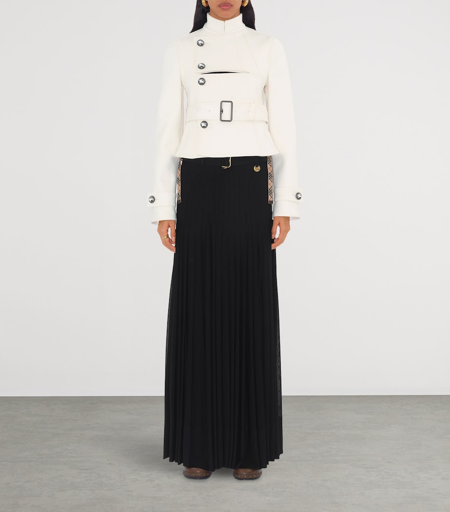 Cotton-Blend Tailored Jacket OFF WHITE Image 3
