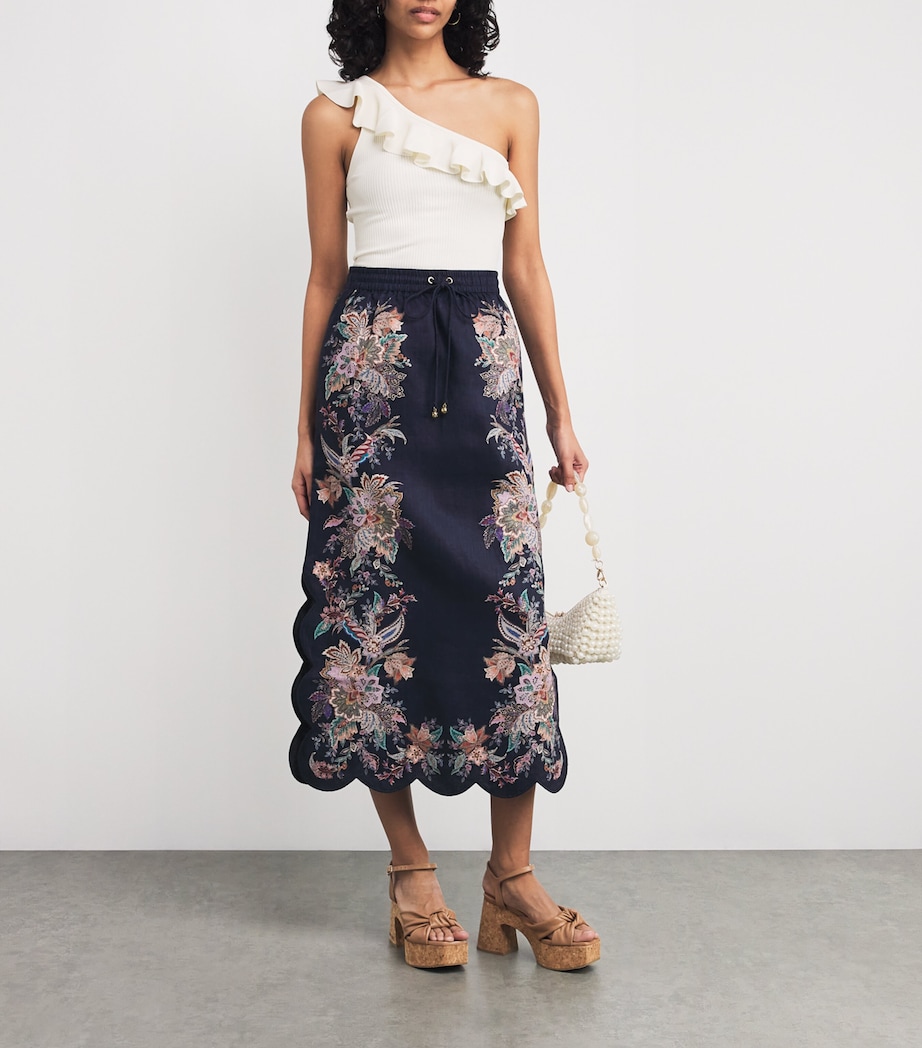 Rhiannon Frill Asymmetric Tank Top PARC PARCHMENT Image 2