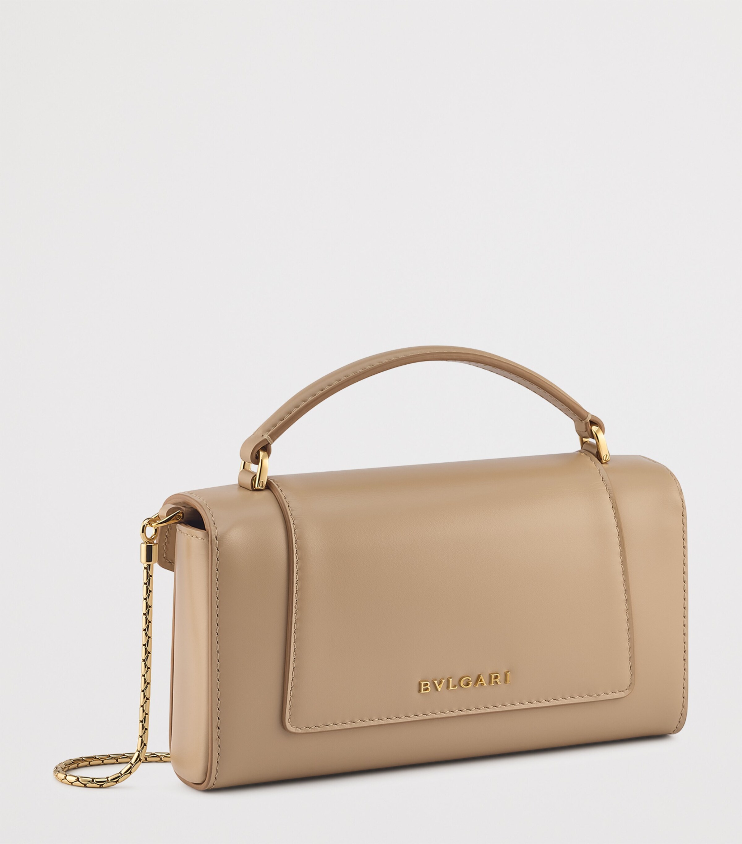 Bvlgari Serpenti Forever Cross-Body Phone Bag Beige Medium Image 3