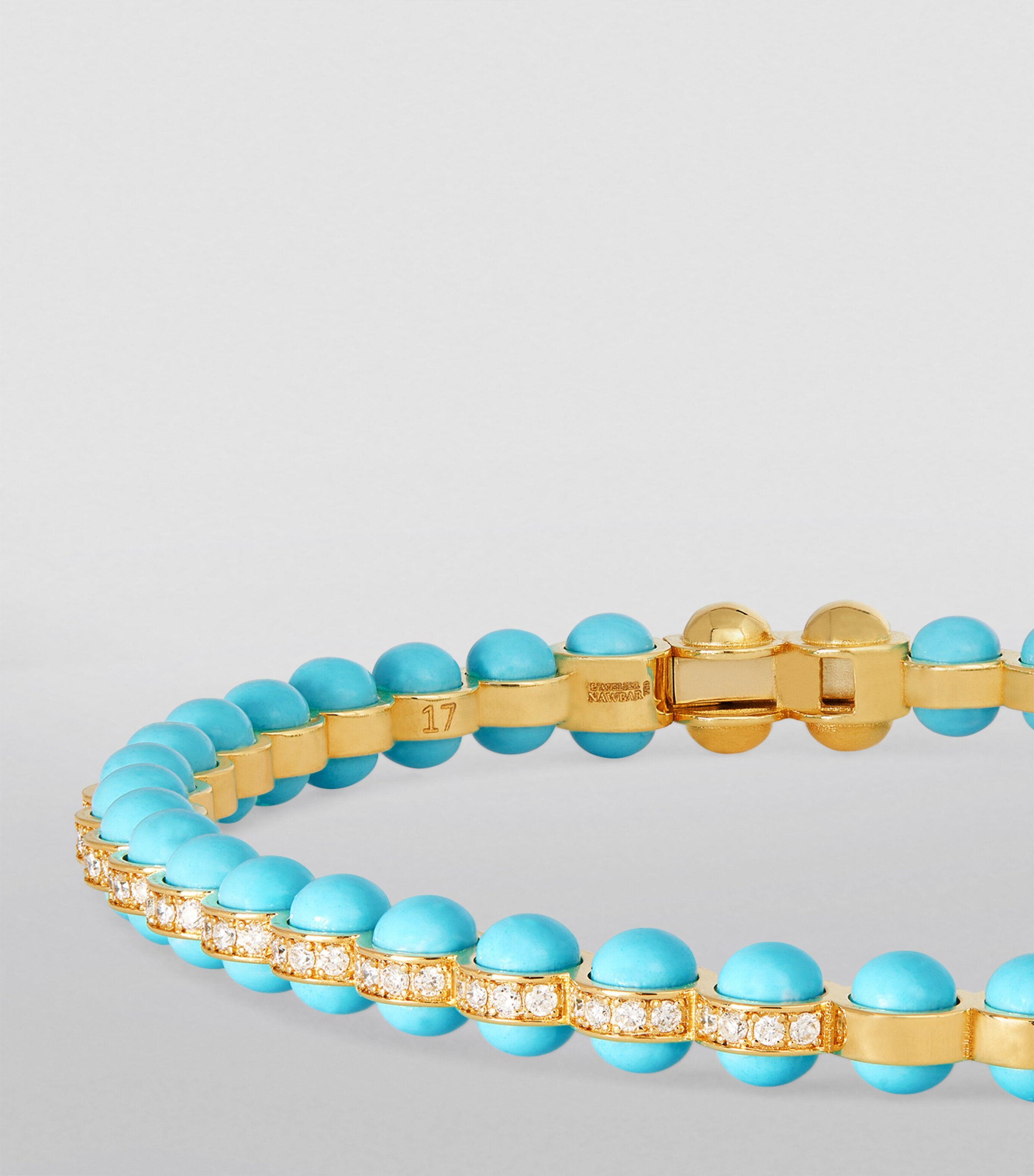 L'ATELIER NAWBAR Yellow Gold, Diamond and Enamel The Cobalt Bangle Yellow Gold Image 3