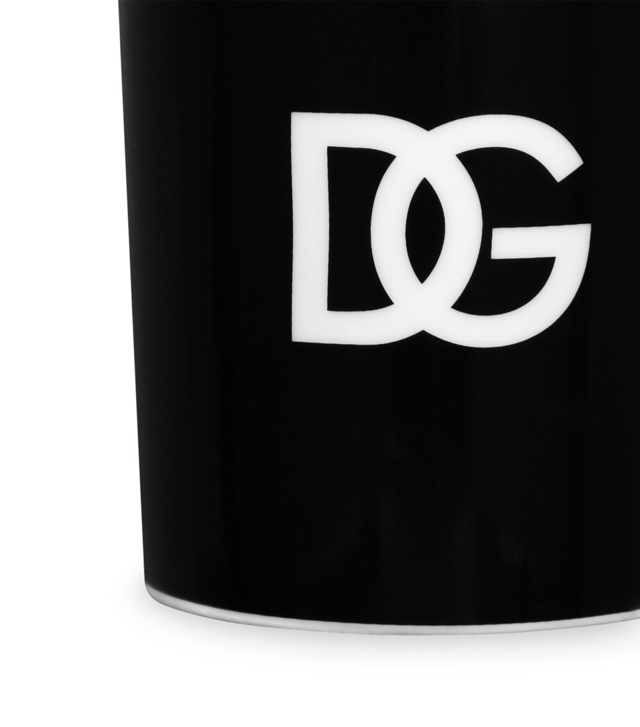 Dolce&Gabbana Casa Logo Mug Nero/logo Dg B Image 4