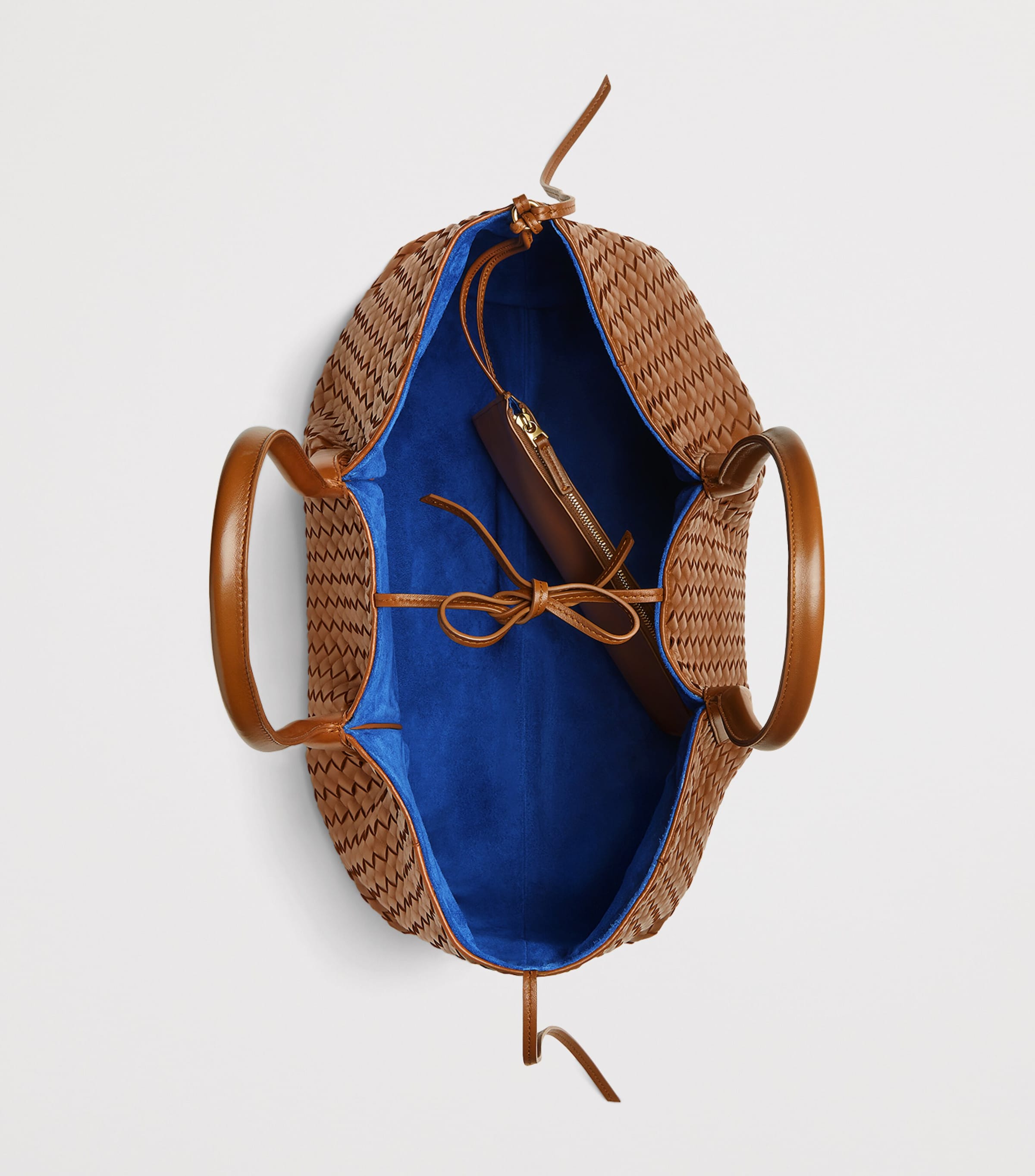 Intrecciato Leather Pinacoteca Tote Bag 2591 Image 3