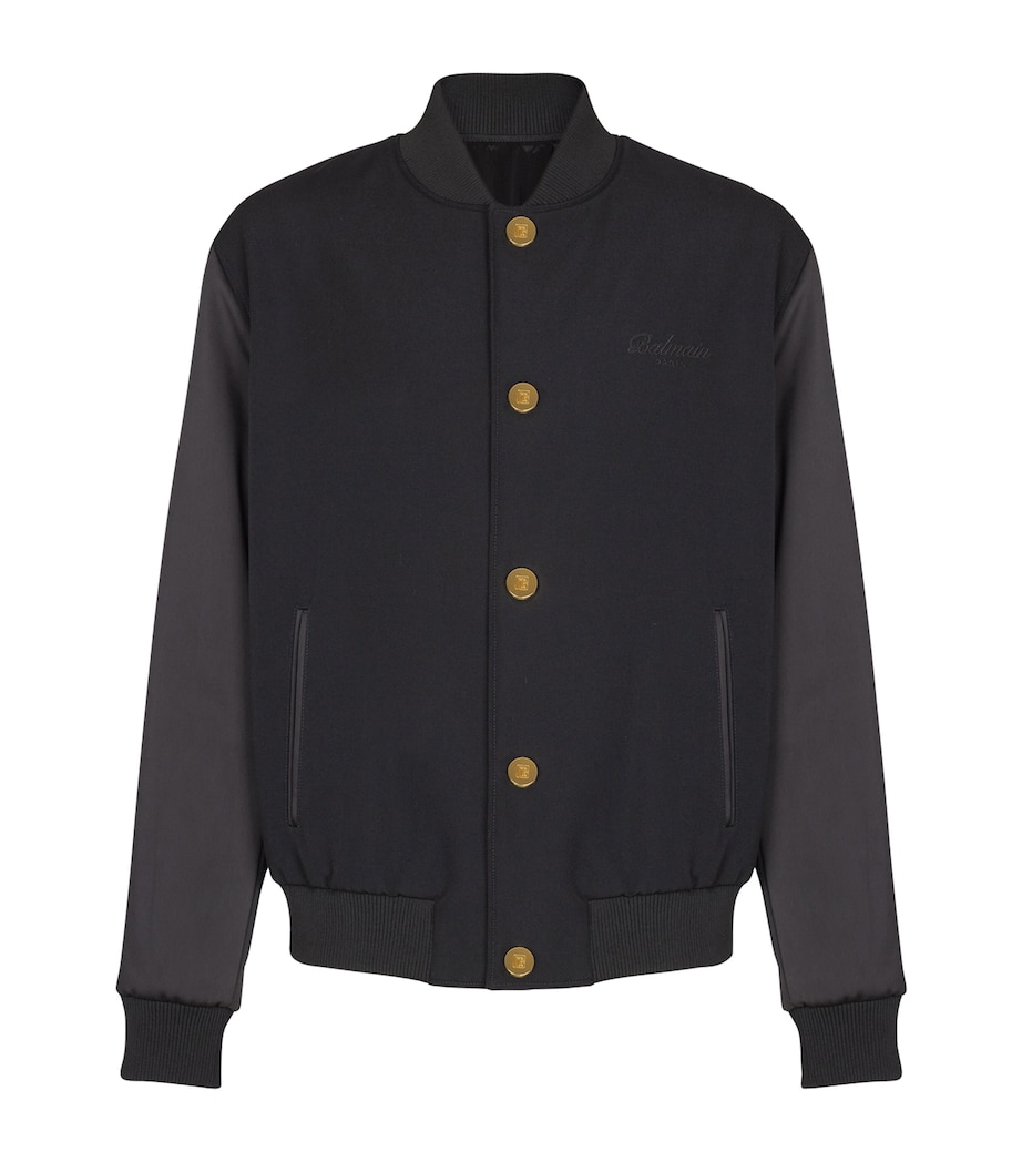 Wool Varsity Jacket EAP NOIR/NOIR Image 1