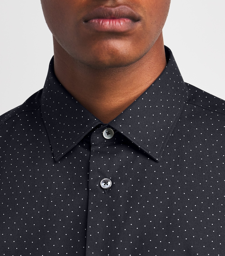 Polka Dot Tailored-Fit Shirt 47_NAVY Image 6