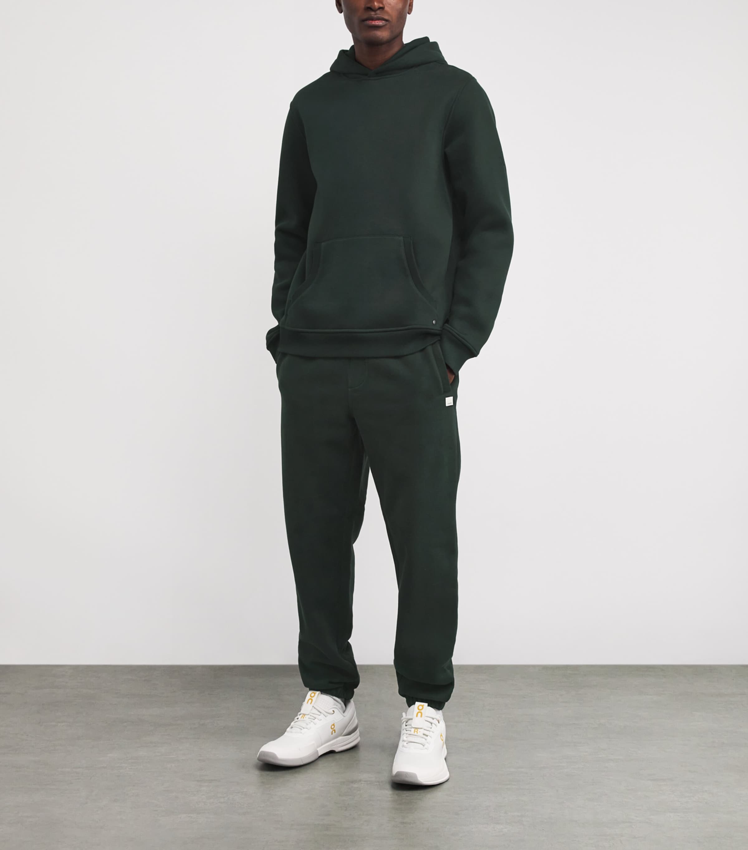 Organic Cotton-Blend Seaside Sweatpants EVERGREEN-EVG Image 2