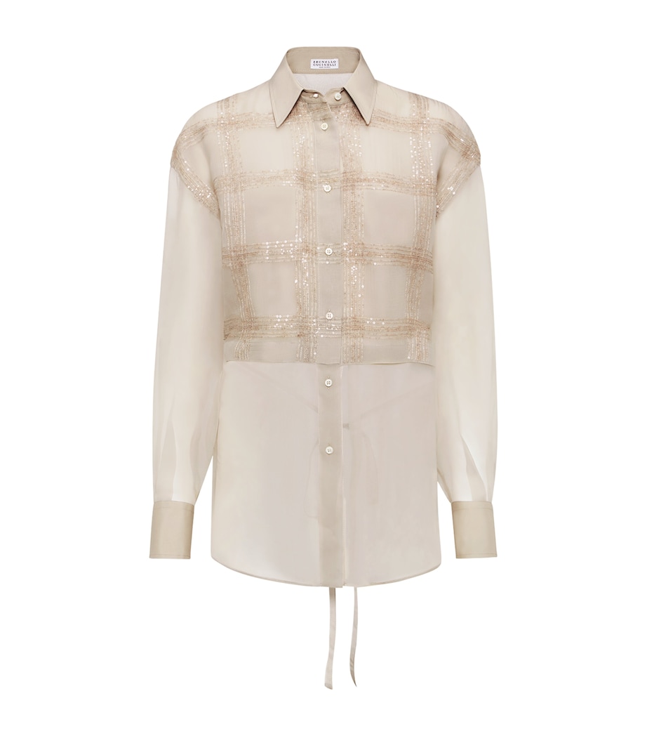 Silk Sequin Shirt C4274 Image 1