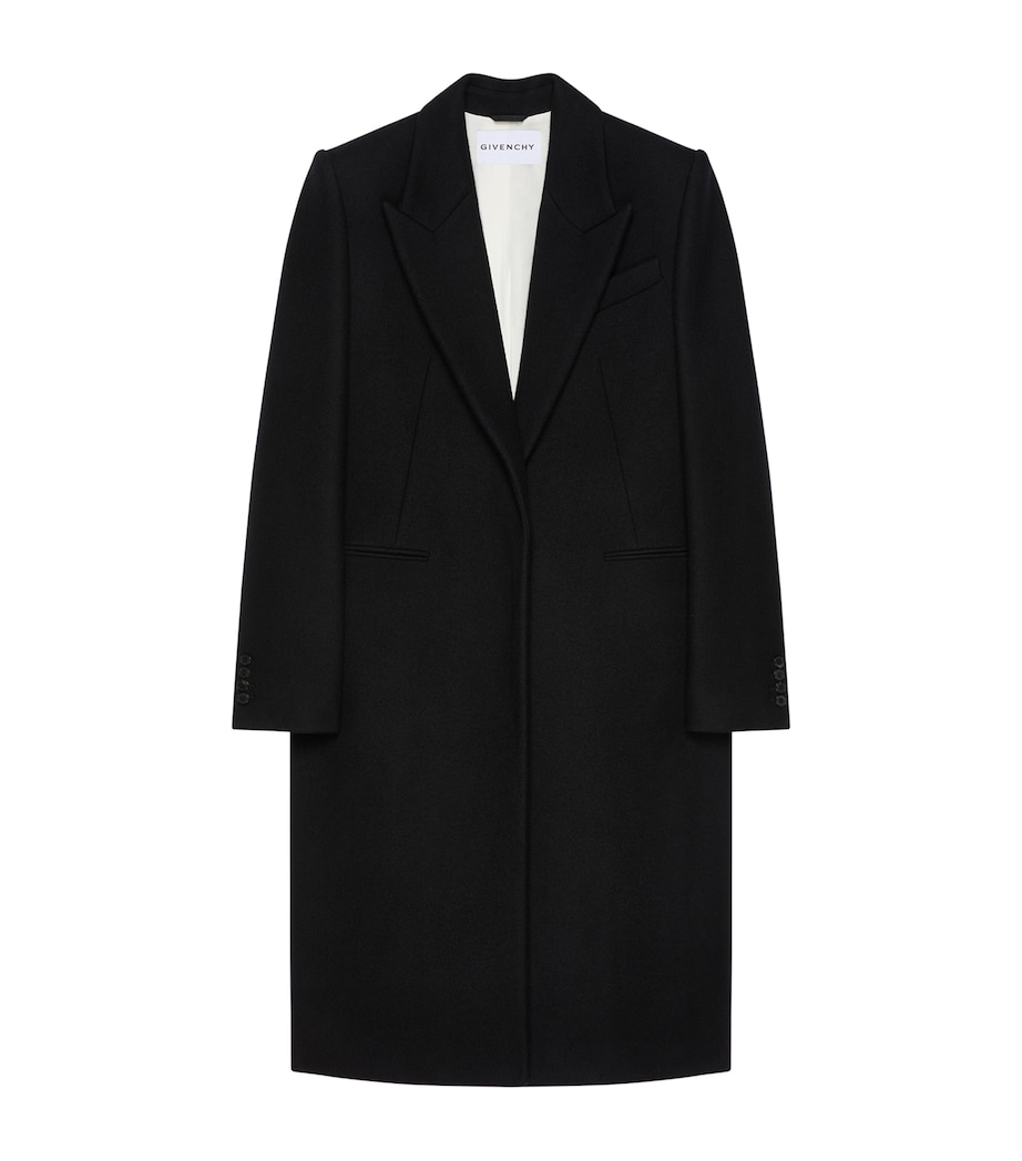 Wool Overcoat BLACK Image 1