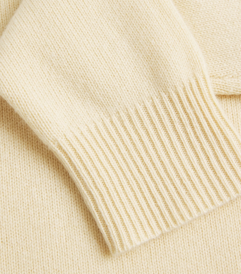 Soft Goat Womens Cashmere Boyfriend Sweater Waxed Paper Image 6