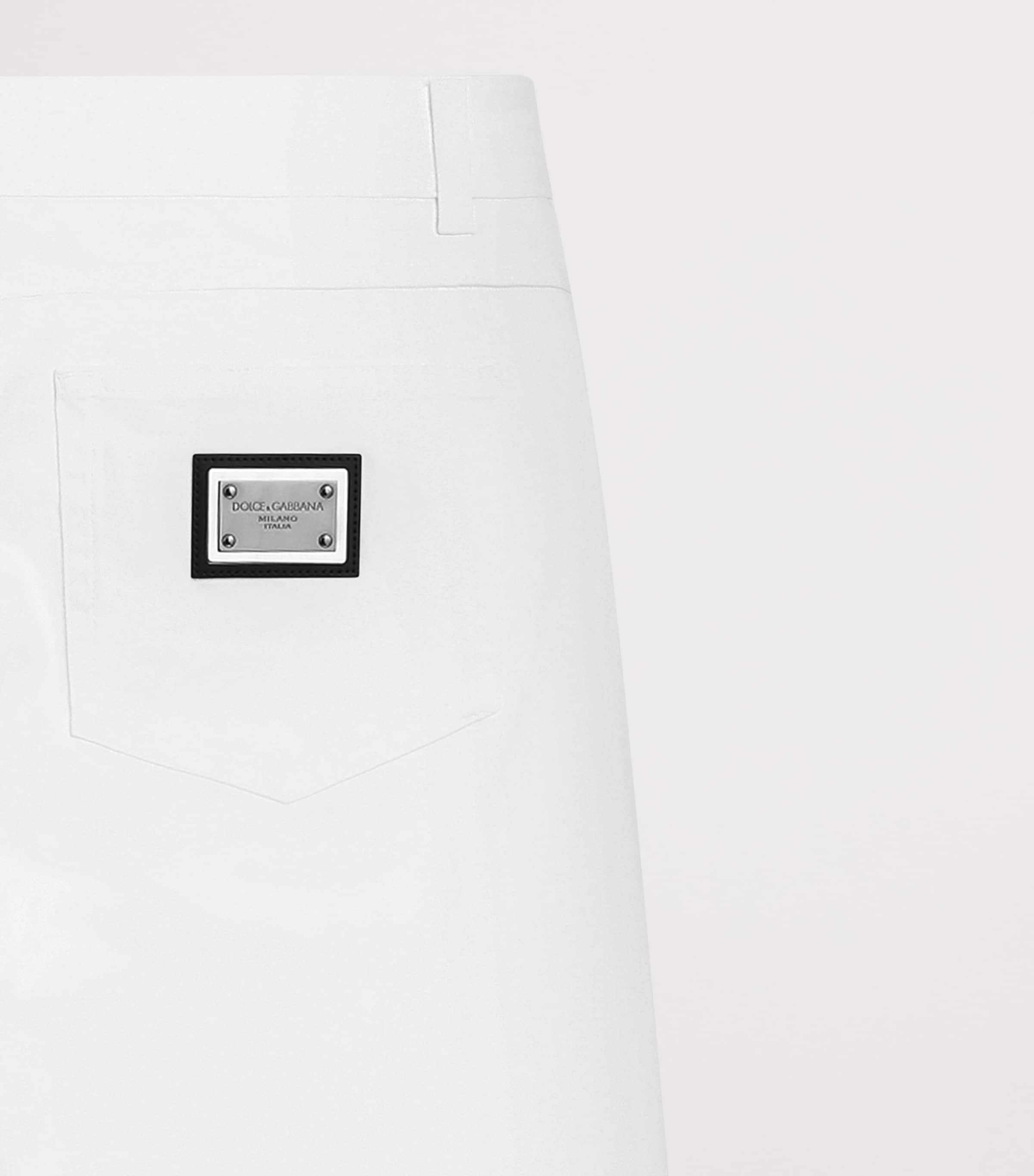 Dolce&Gabbana Mens Logo Plaque Jeans Combined Colou Image 4