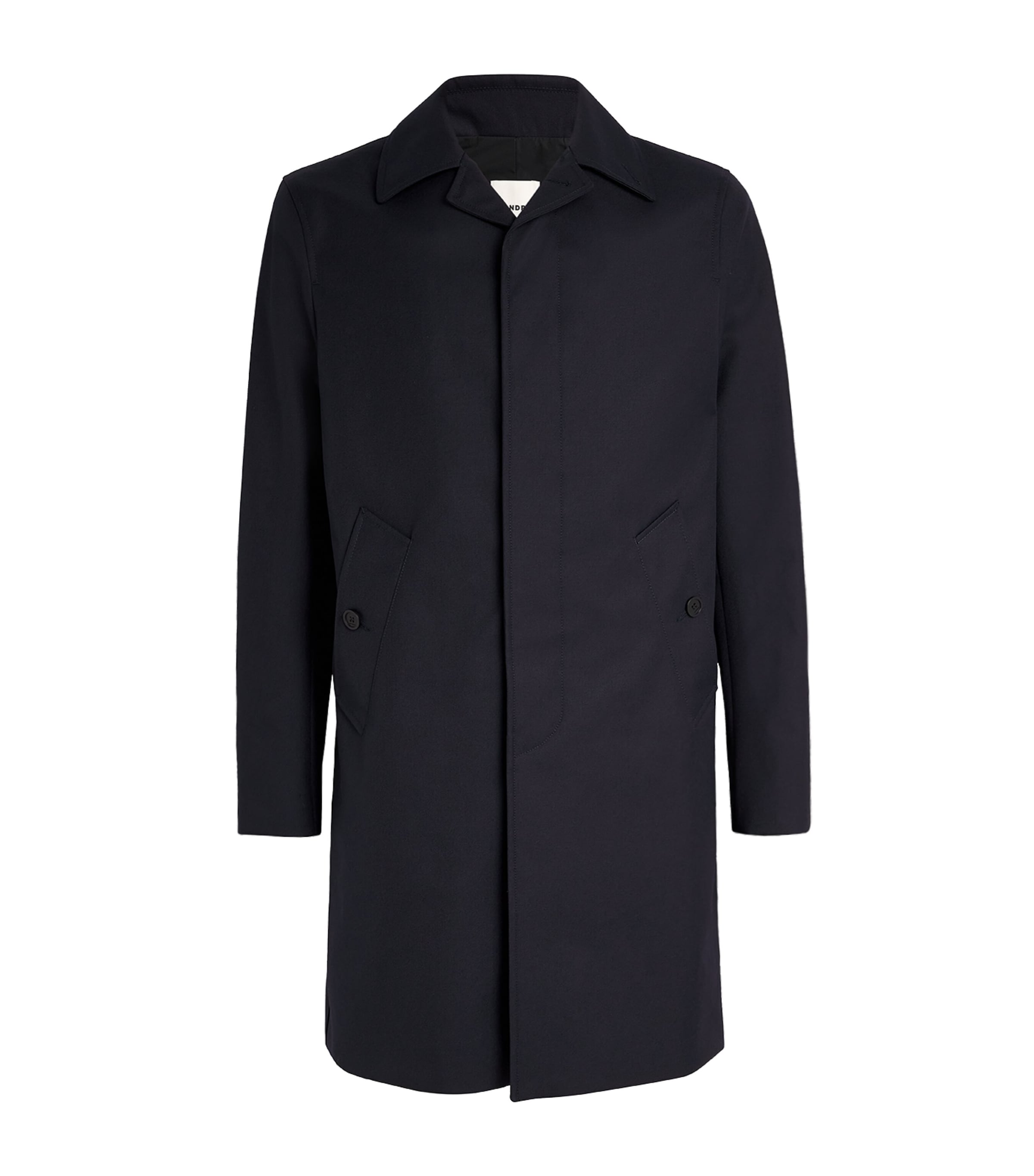 Sandro Technical Mac Coat In Blue