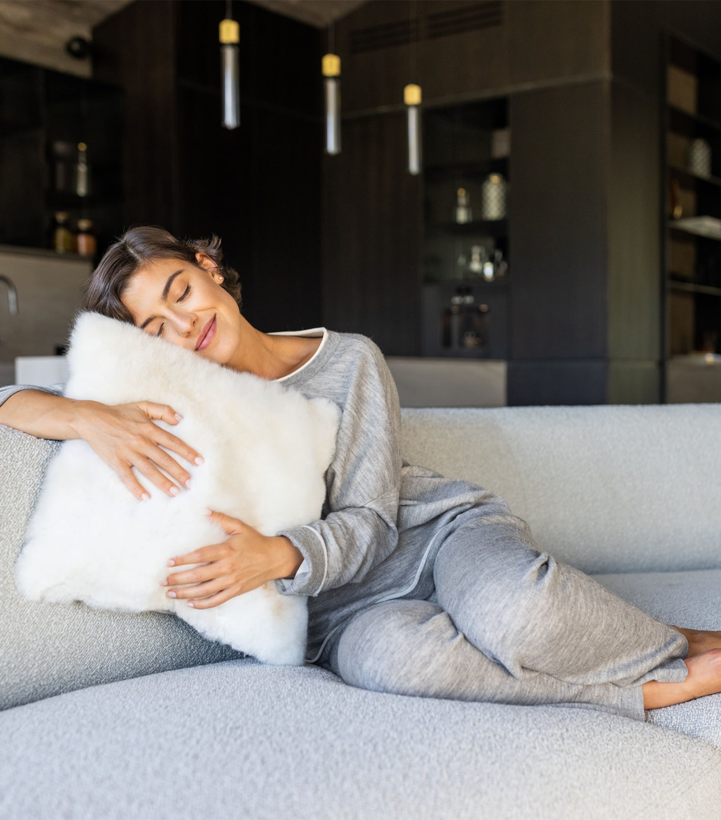 Weich Nube Cushion (50cm x 50cm) Offwhite Beige Image 2