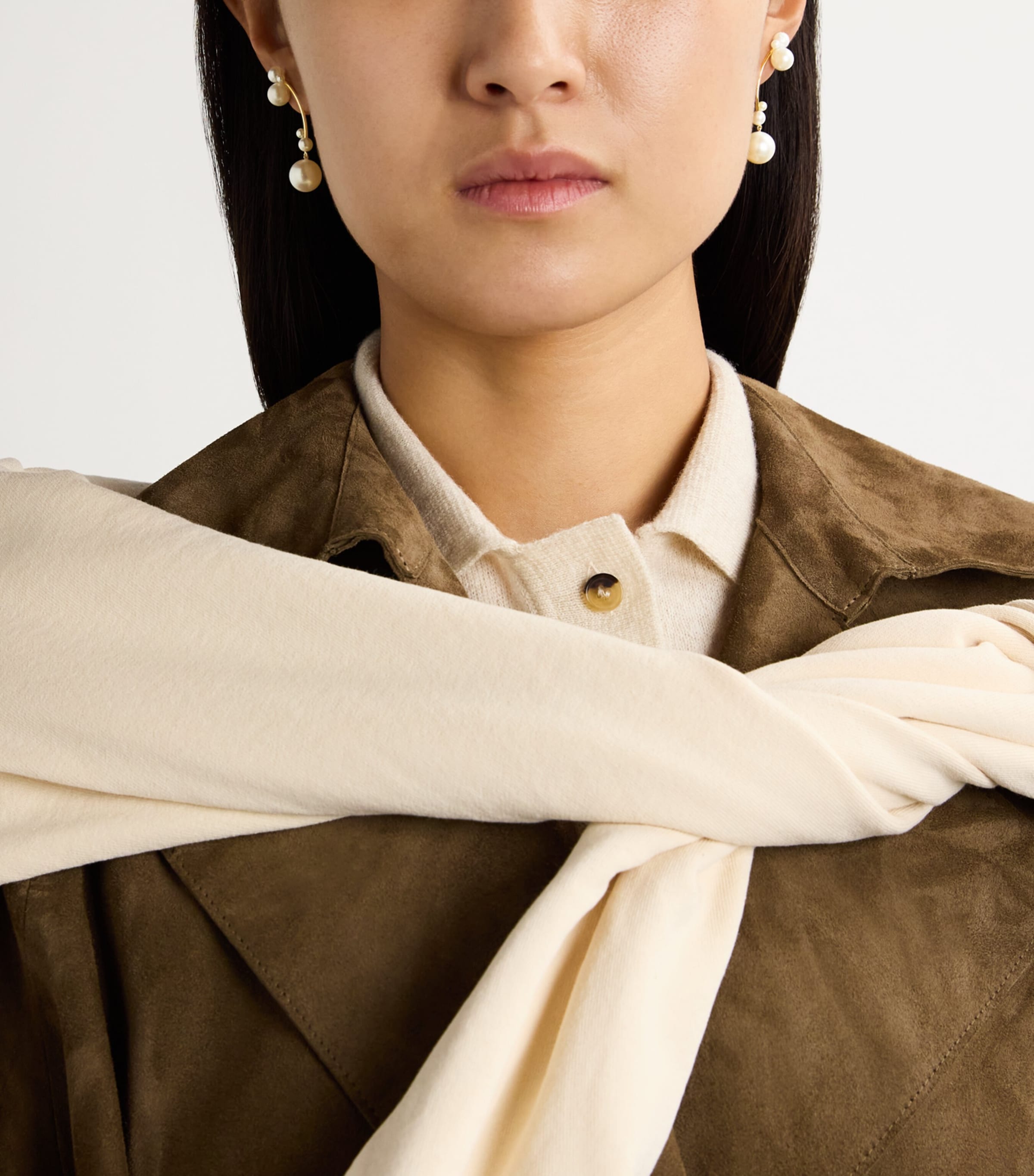 Yellow Gold and Pearl Grand Stella Perle Single Earring (Right) YELLOW GOLD Image 5