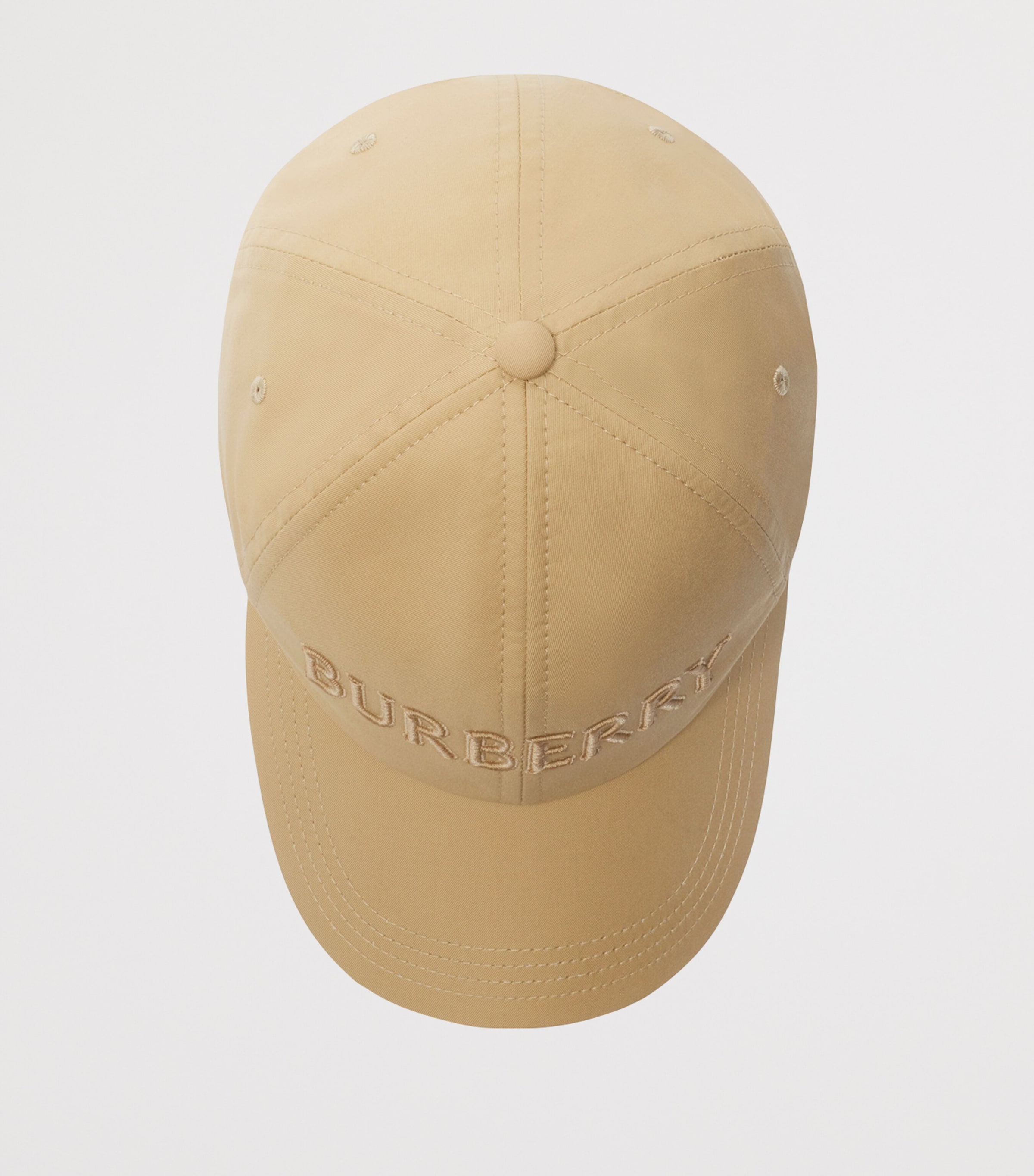 Cotton Gabardine Logo Cap FLAX Image 3