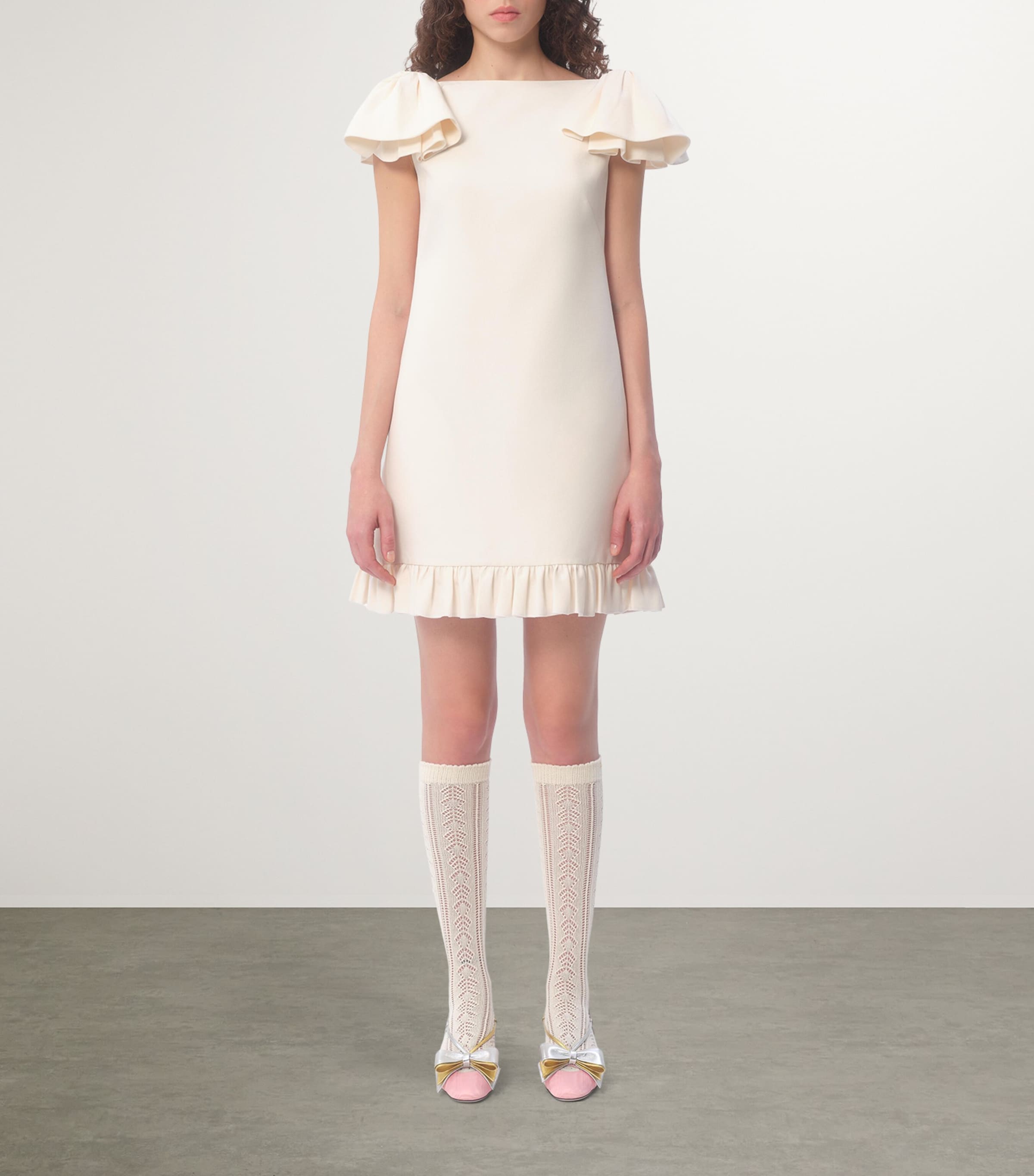 ワンピース VALENTINO VIRGIN WOOL MINI DRESS Valentino Wool-Silk Embellished Mini Dress | Harrods US
