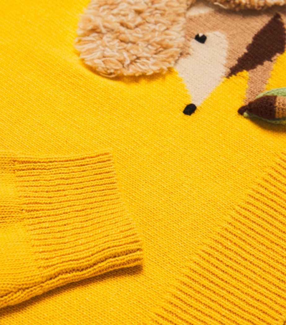 Merino Wool Hedgehog Sweater (4-6 Years) 224MAPLE YELLOW Image 3